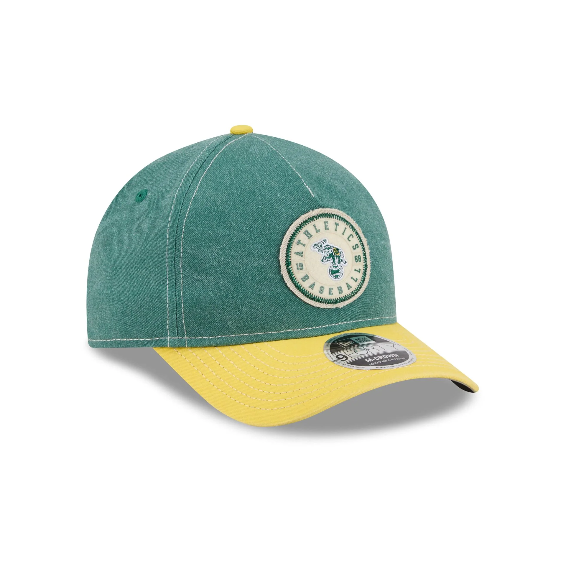Athletics Felt 9FORTY M-Crown A-Frame Snapback Hat - Image 3
