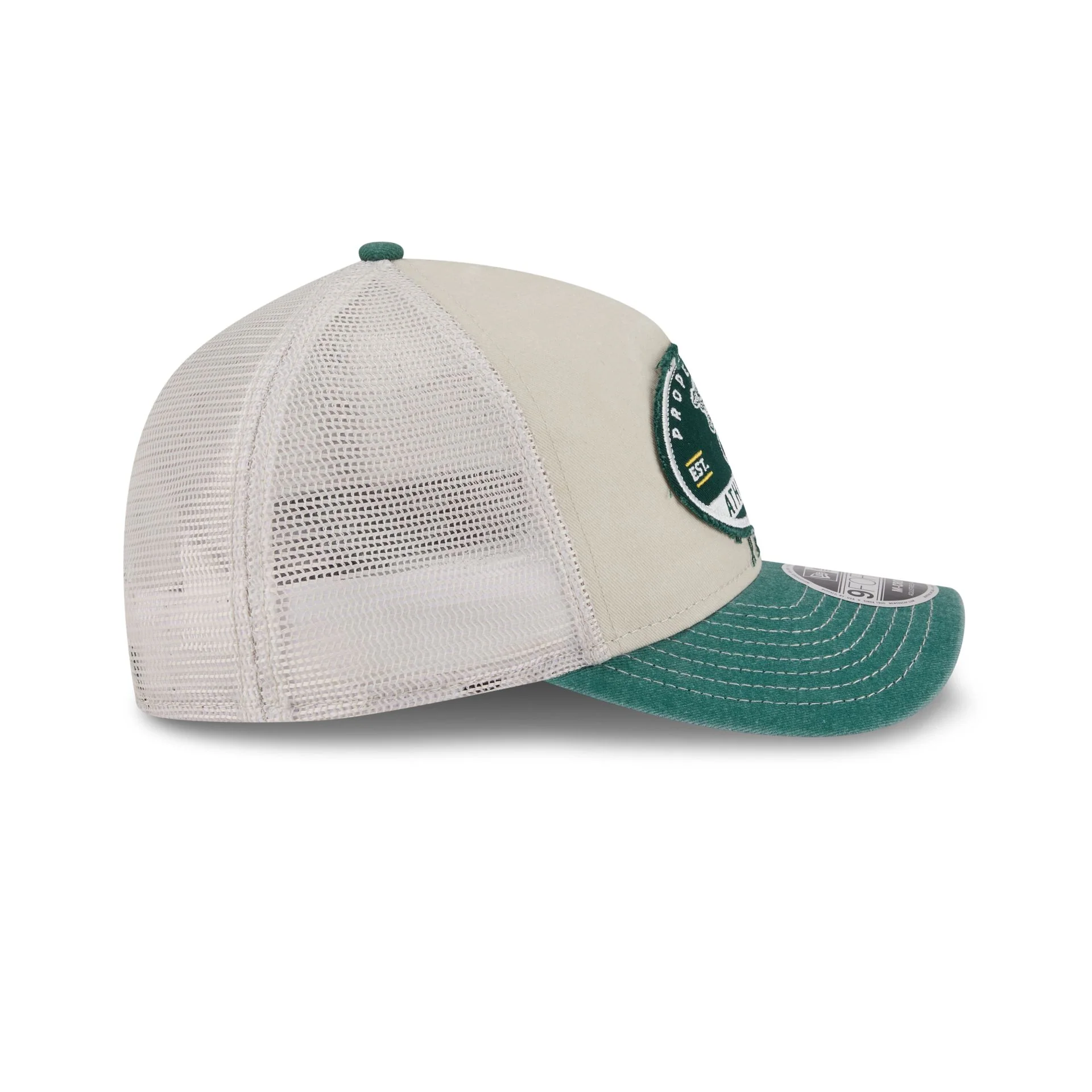 Athletics Frayed 9FORTY M-Crown A-Frame Trucker Hat - Image 5