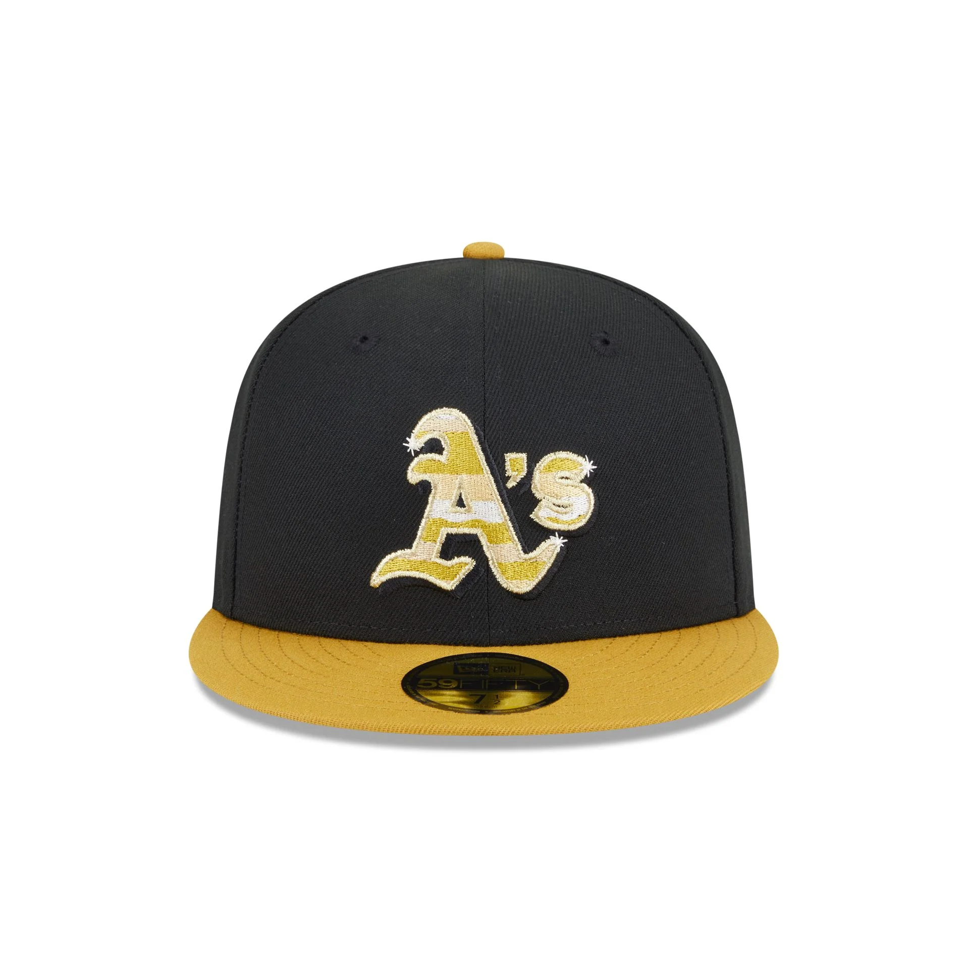 Athletics Metallic Gold Logo 59FIFTY Fitted Hat - Image 2