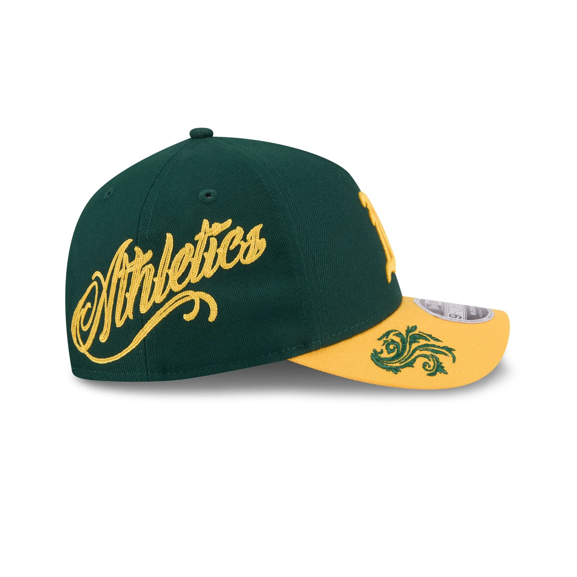 Athletics Script 9FORTY M-Crown A-Frame Snapback Hat - Image 4
