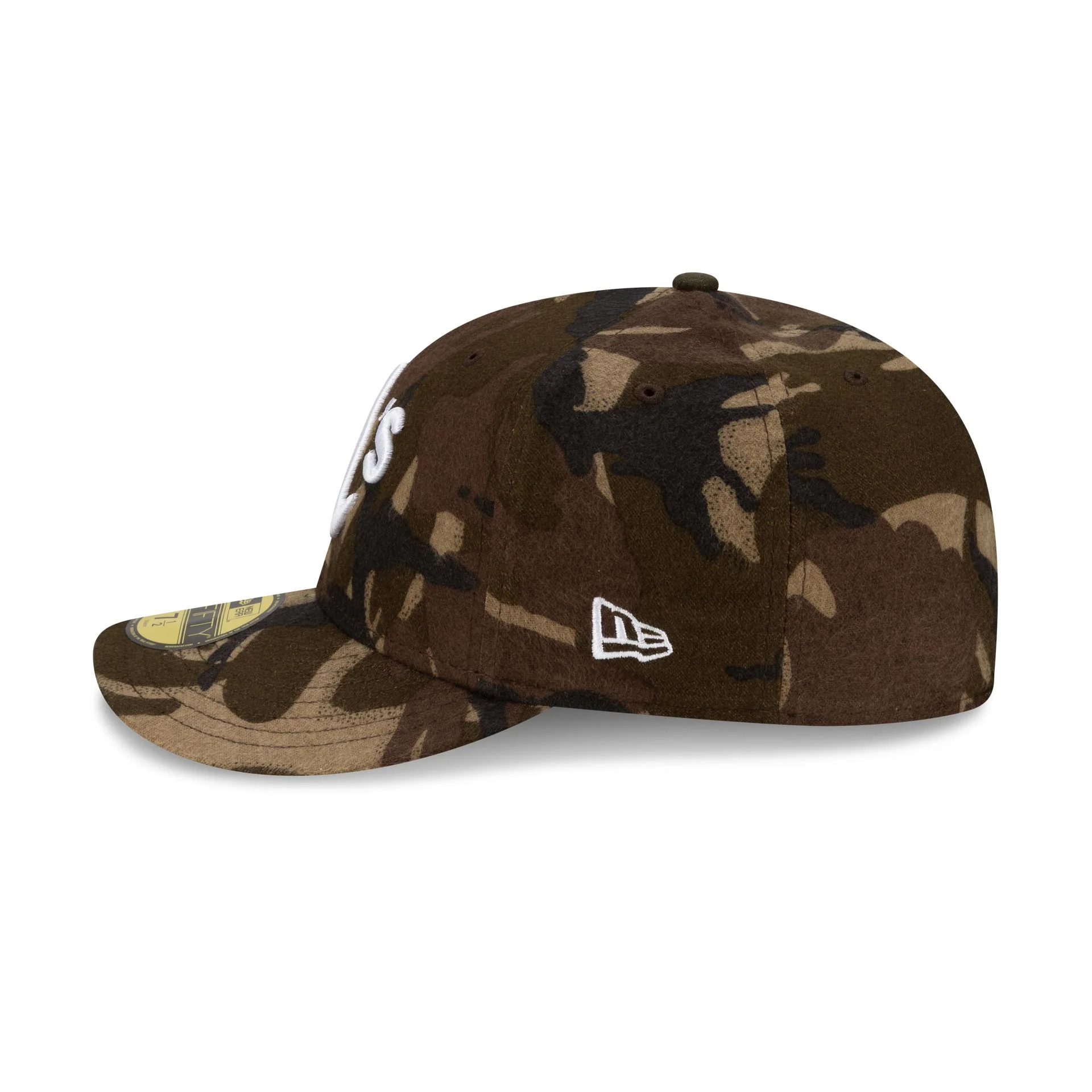 Athletics Three Looms Camo Pre-Curve 59FIFTY Fitted Hat - Image 4