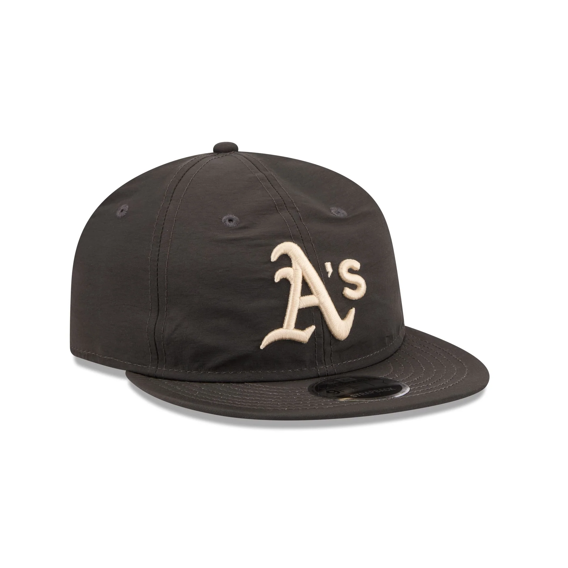 Athletics Three Looms Nylon Black Retro Crown 9FIFTY Adjustable Hat - Image 3