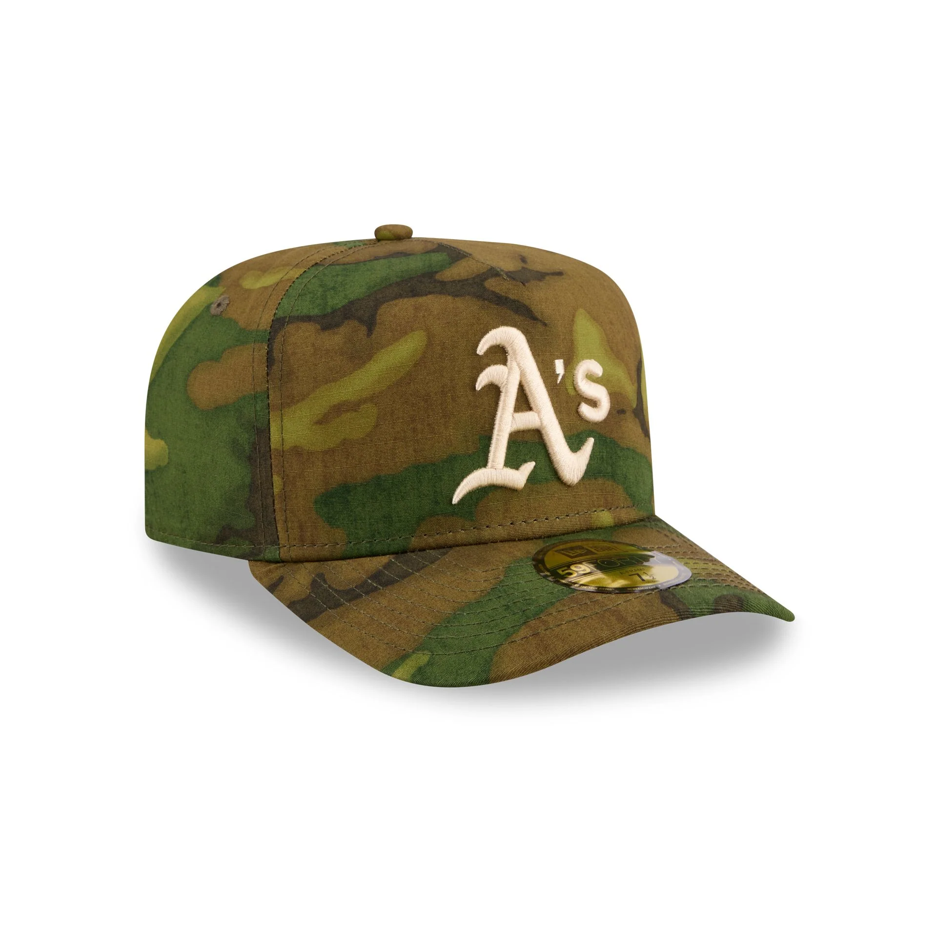 Athletics Three Looms Ripstop Camo 59FORTY A-Frame Fitted Hat - Image 3