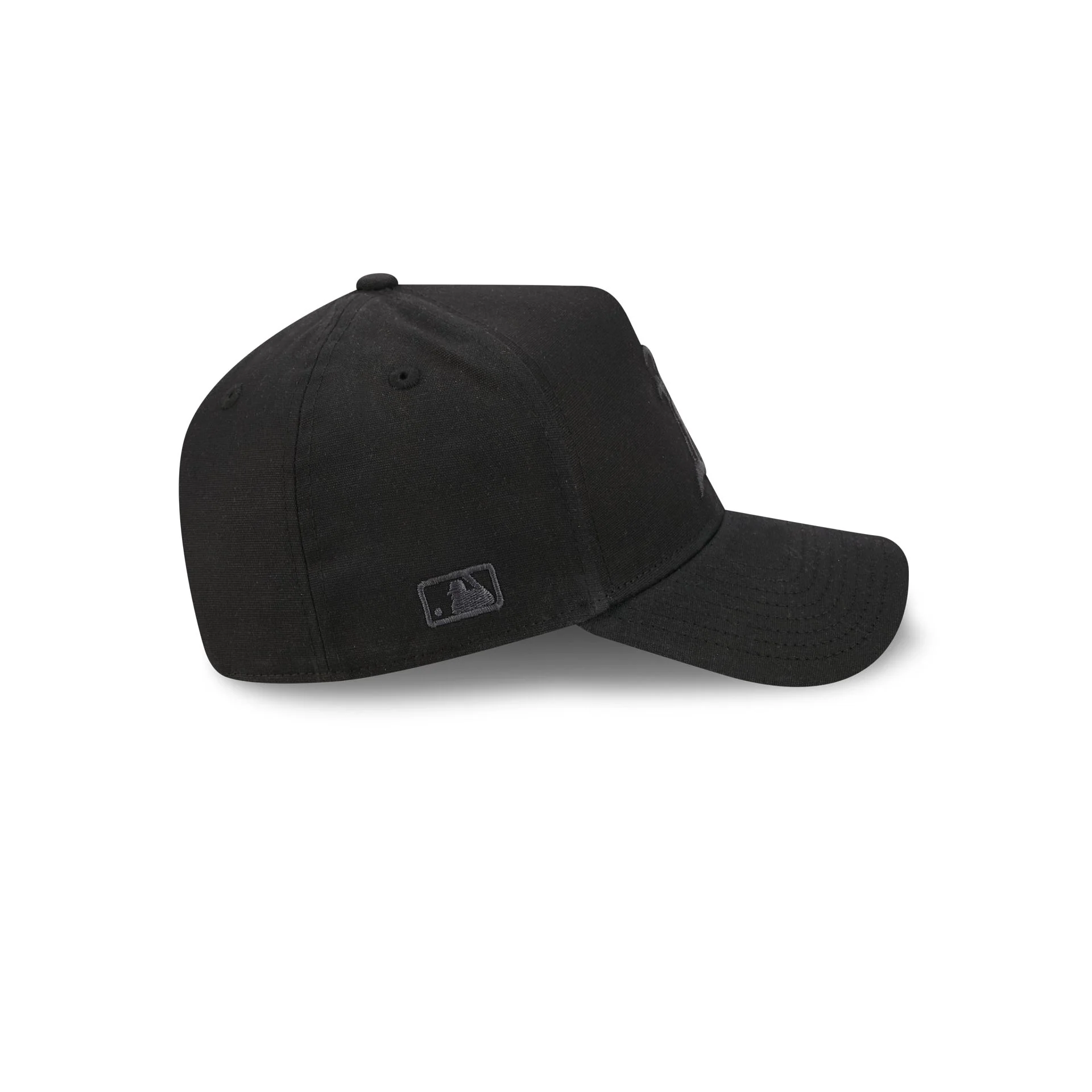 Athletics Waxed Canvas Black 59FORTY A-Frame Fitted Hat - Image 4