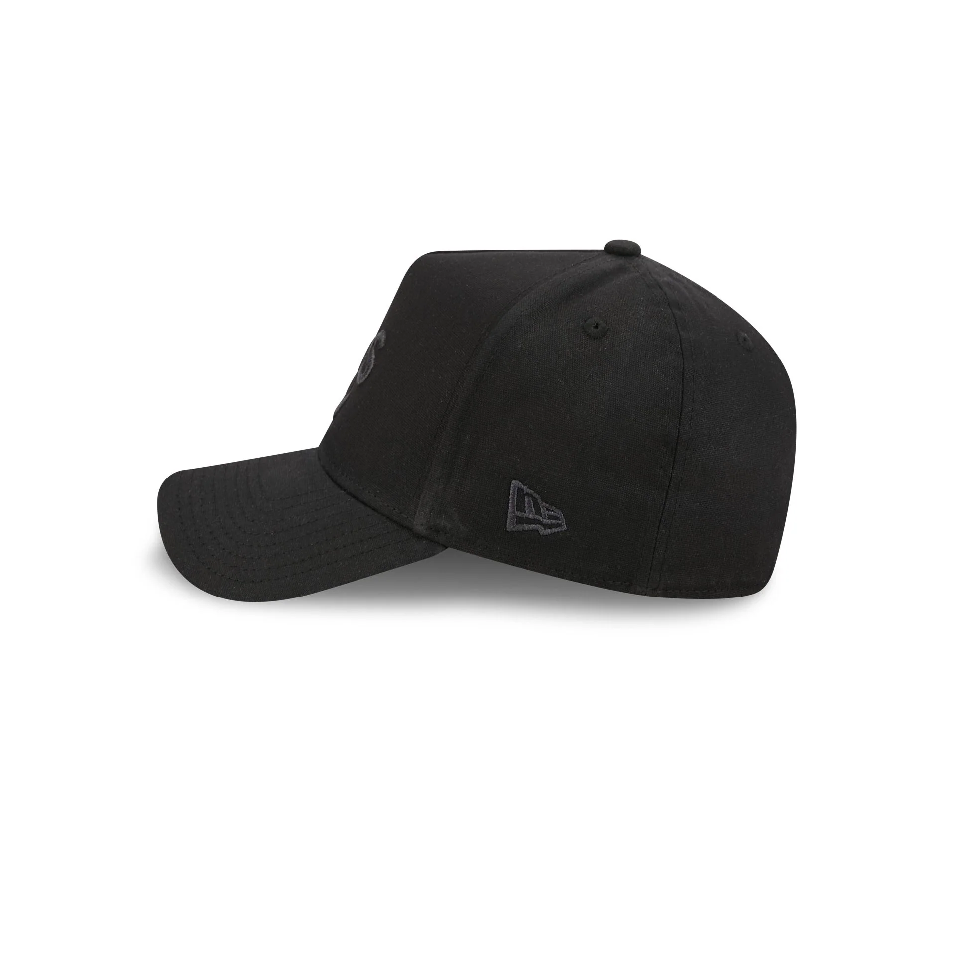 Athletics Waxed Canvas Black 59FORTY A-Frame Fitted Hat - Image 5