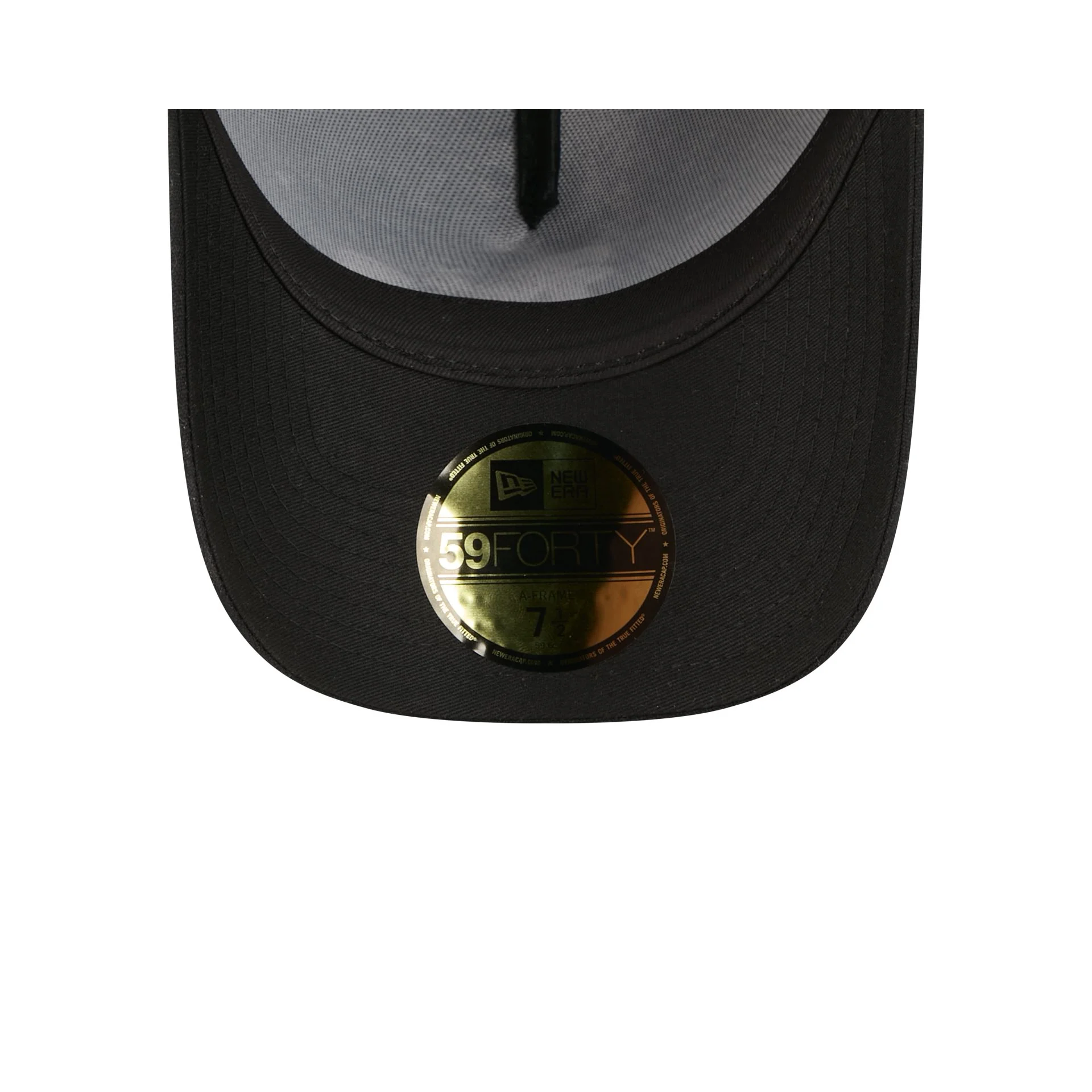 Athletics Waxed Canvas Black 59FORTY A-Frame Fitted Hat - Image 7