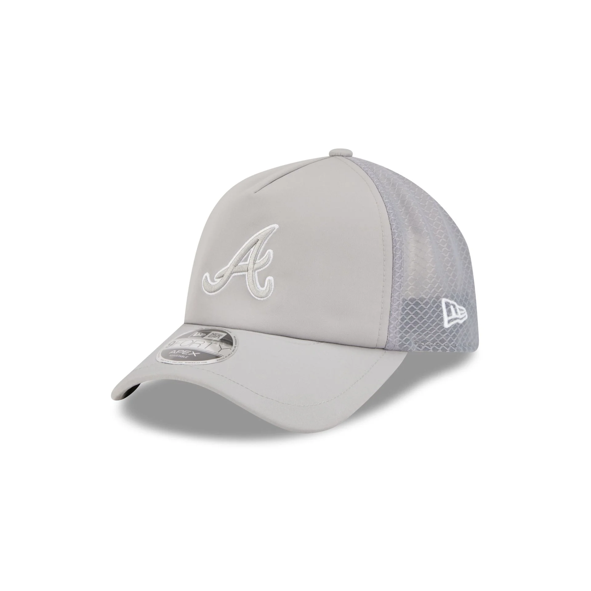 Atlanta Braves 2026 Batting Practice Gray 9FORTY APEX Trucker Hat