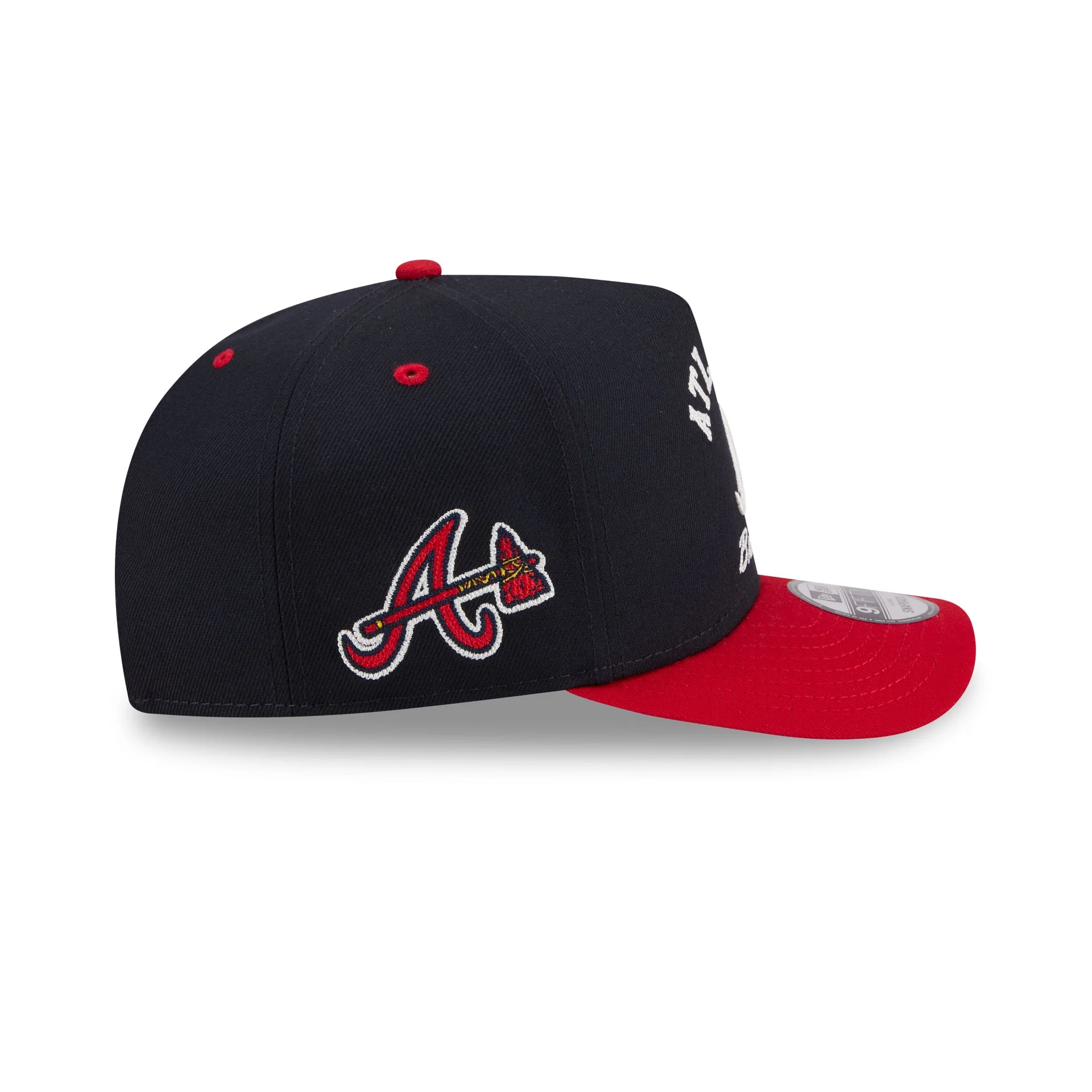 Atlanta Braves Arched 9FIFTY A-Frame Snapback Hat - Image 4