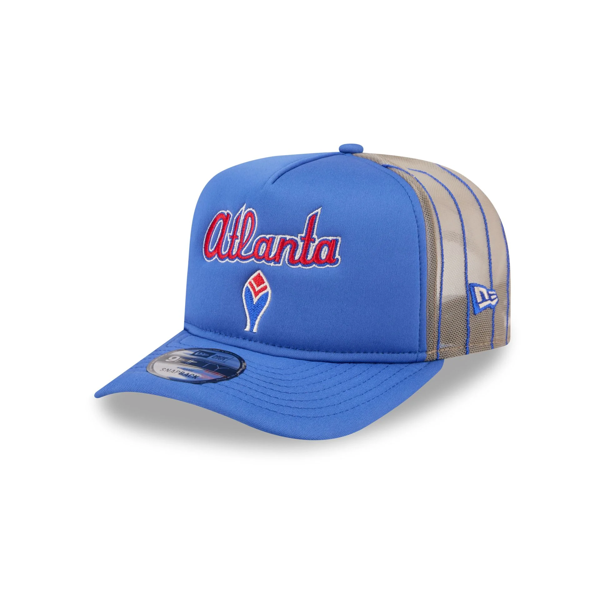 Atlanta Braves Arched 9FIFTY A-Frame Trucker Hat