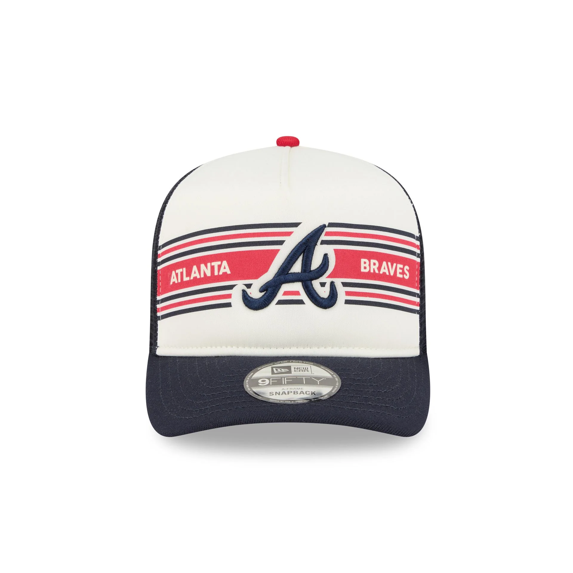 Atlanta Braves Banner 9FIFTY A-Frame Trucker Hat - Image 2