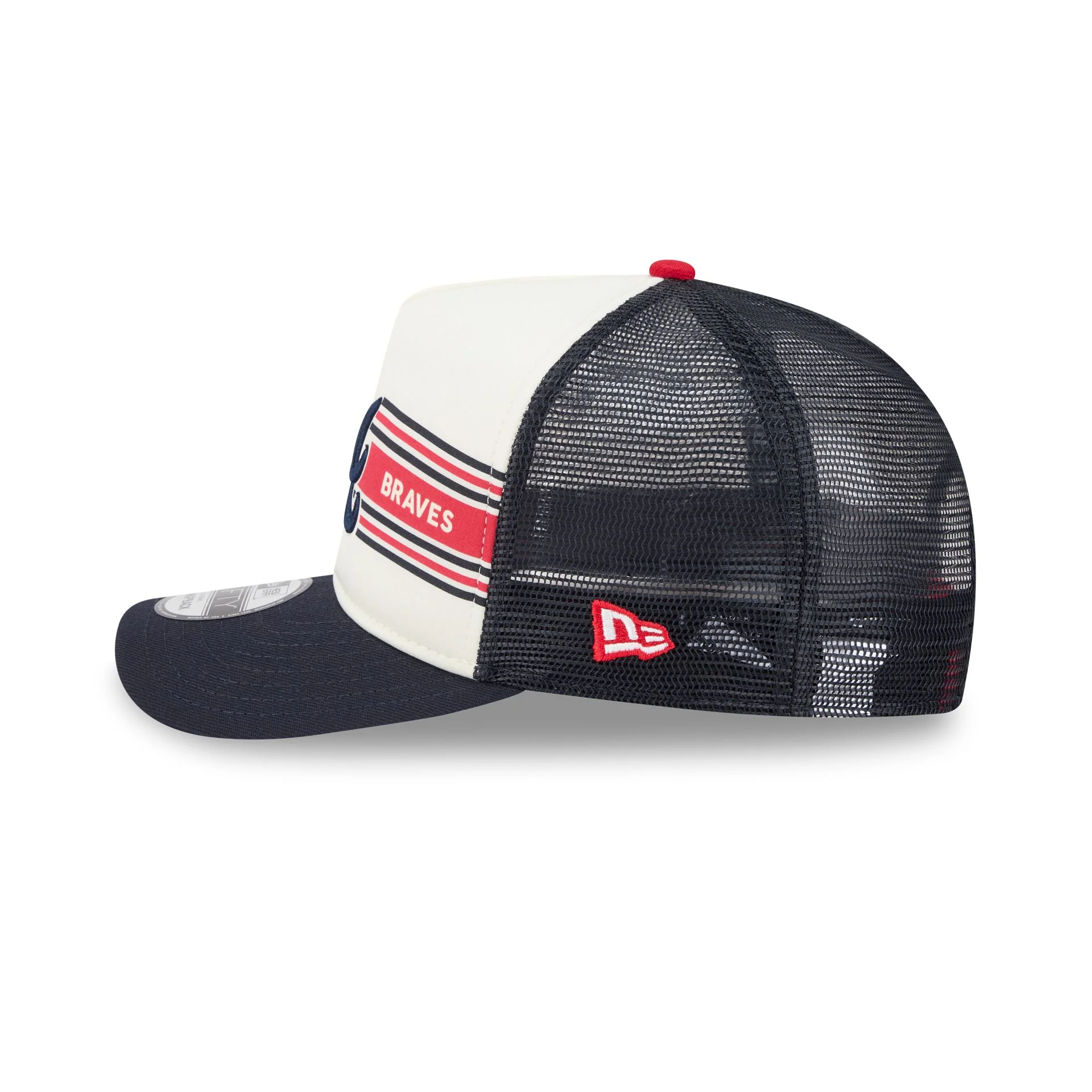 Atlanta Braves Banner 9FIFTY A-Frame Trucker Hat - Image 4