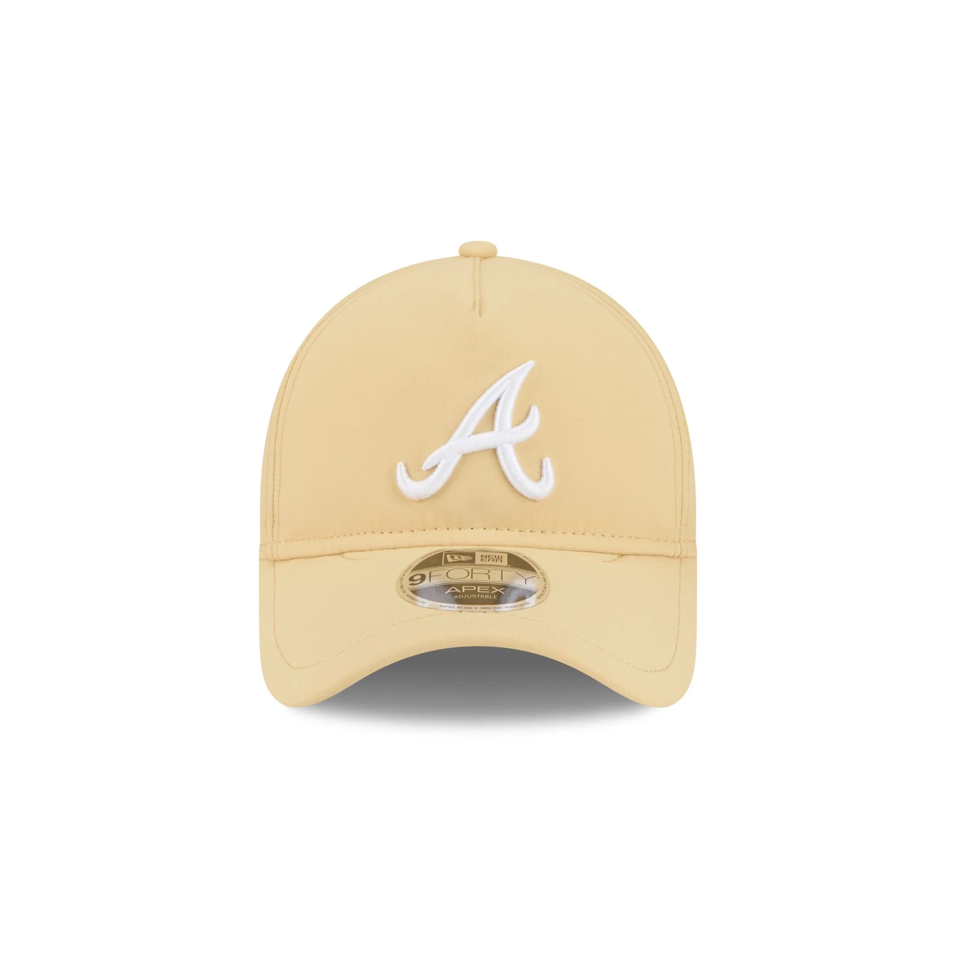 Atlanta Braves Beige 9FORTY APEX Snapback Hat - Image 2