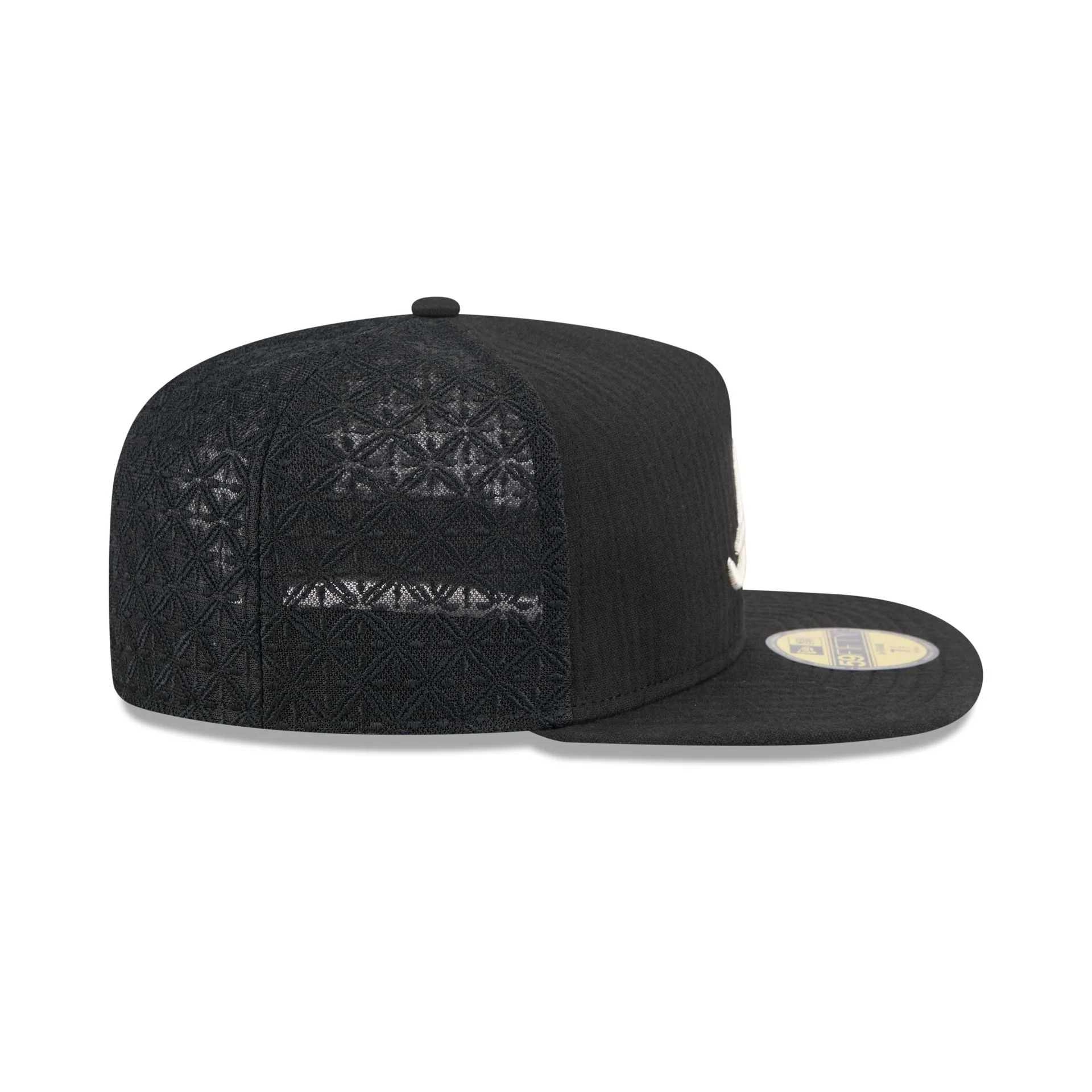 Atlanta Braves Black Mesh 59FIFTY A-Frame Fitted Hat - Image 5
