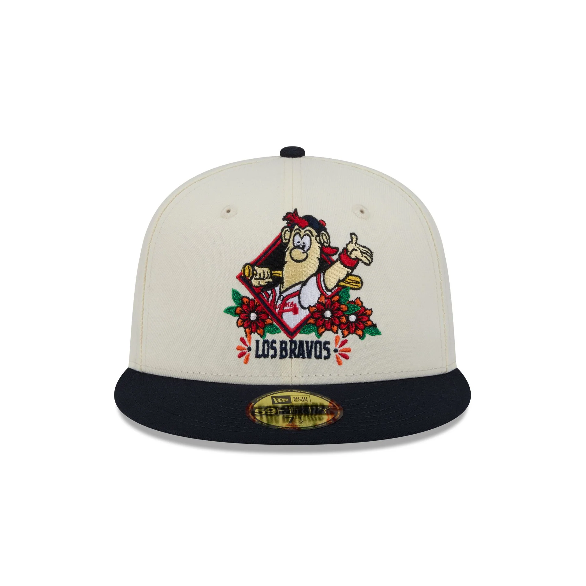 Atlanta Braves Day of the Dead Sugar Skull Mascot 59FIFTY Fitted Hat - Image 2