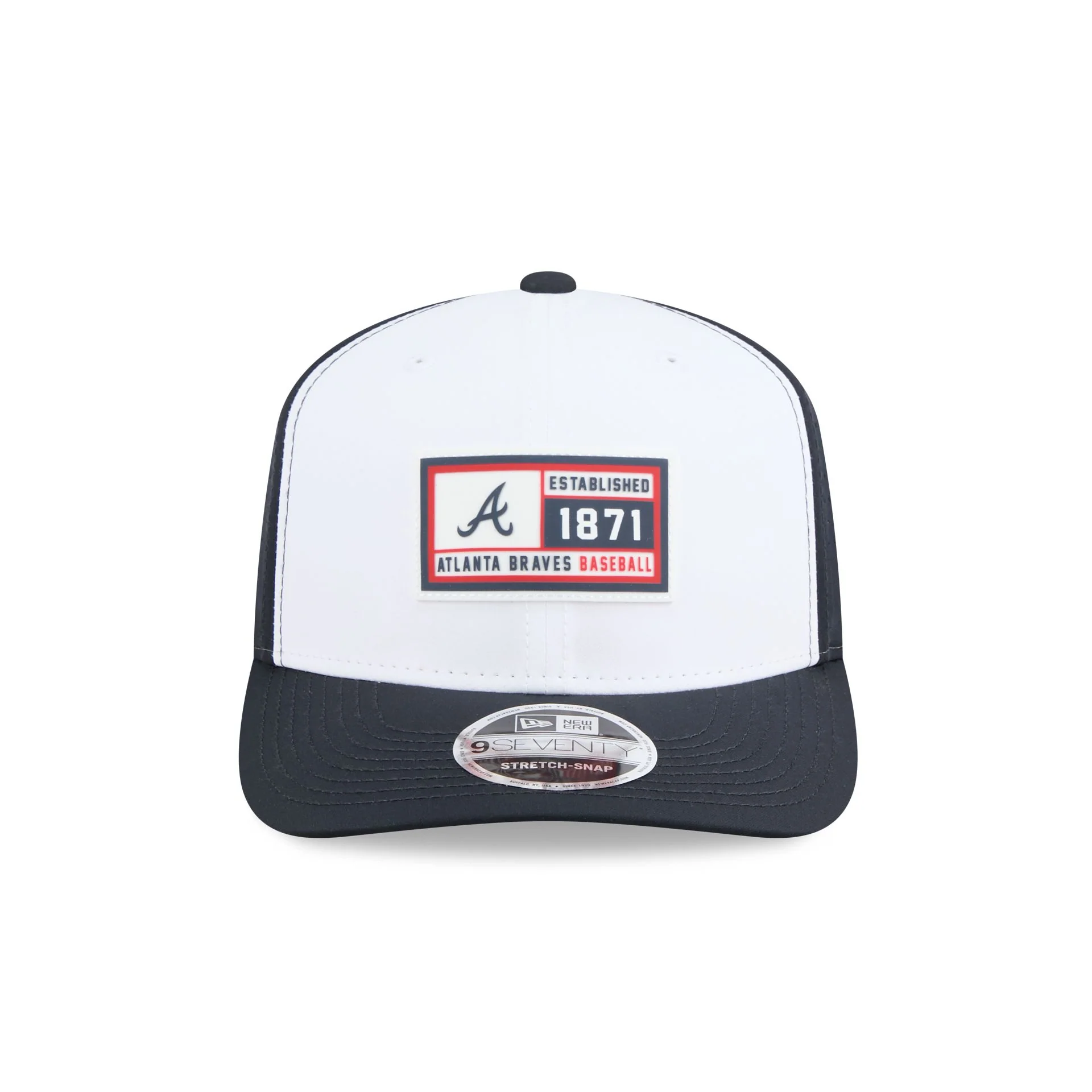 Atlanta Braves Est. Patch 9SEVENTY Stretch-Snap Hat - Image 2