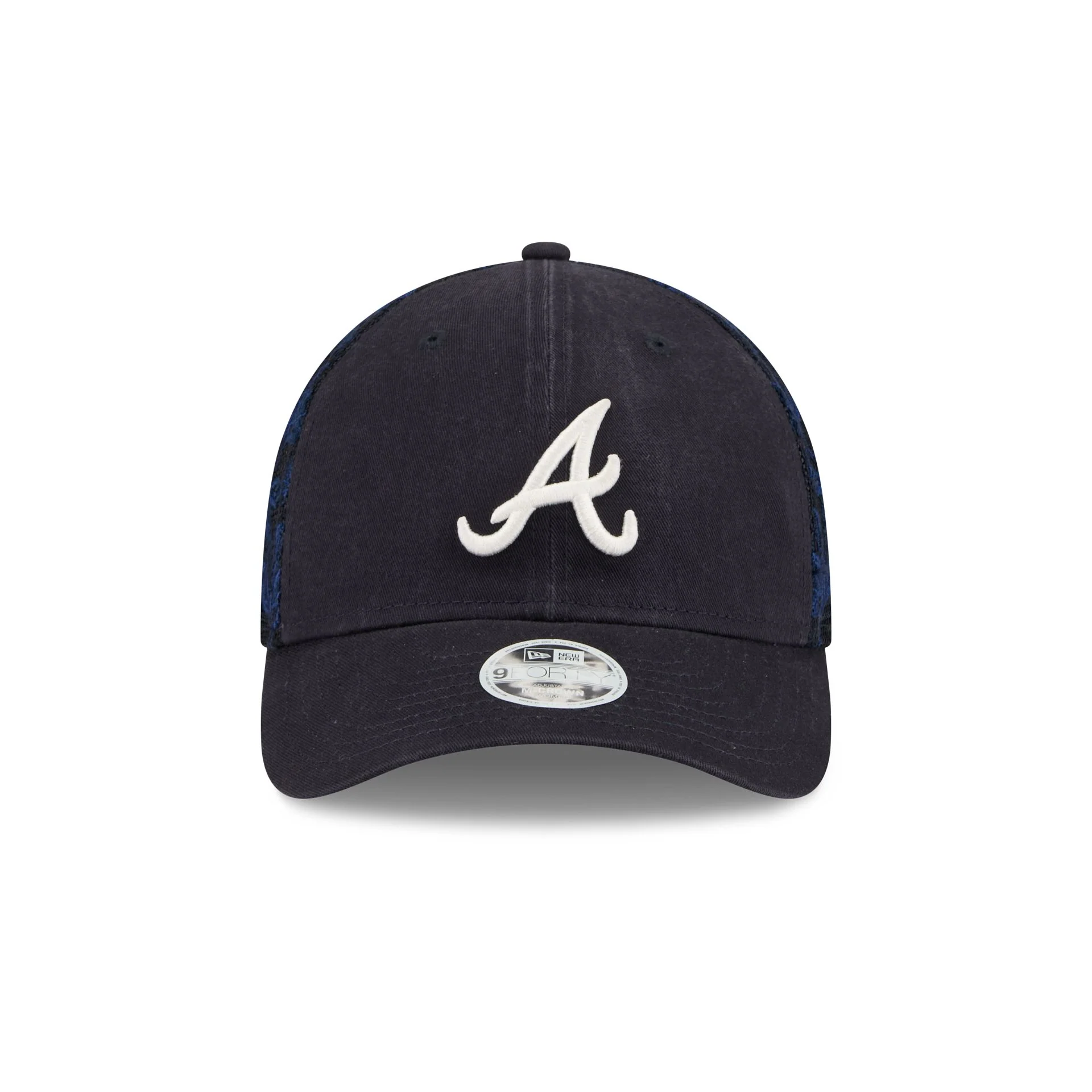 Atlanta Braves Floral Mesh Women's 9FORTY M-Crown Trucker Hat - Image 2