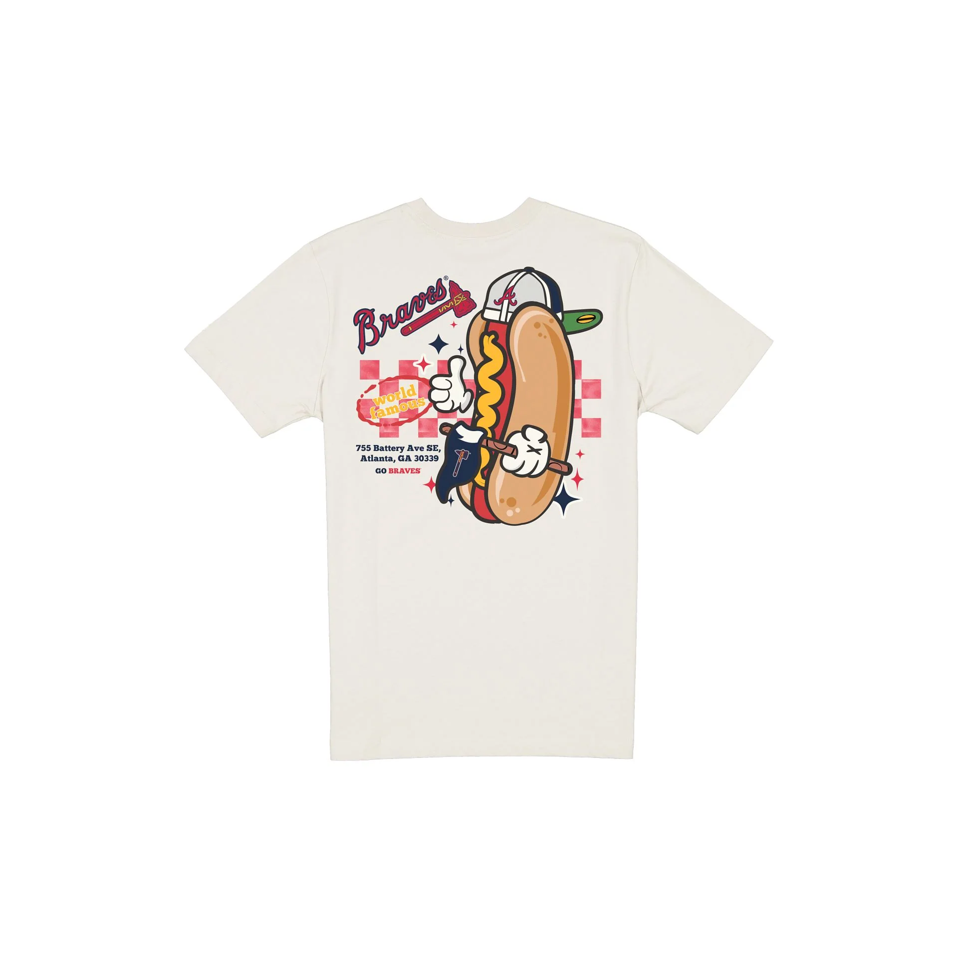 Atlanta Braves Game Day Ballpark Hot Dog T-Shirt - Image 2