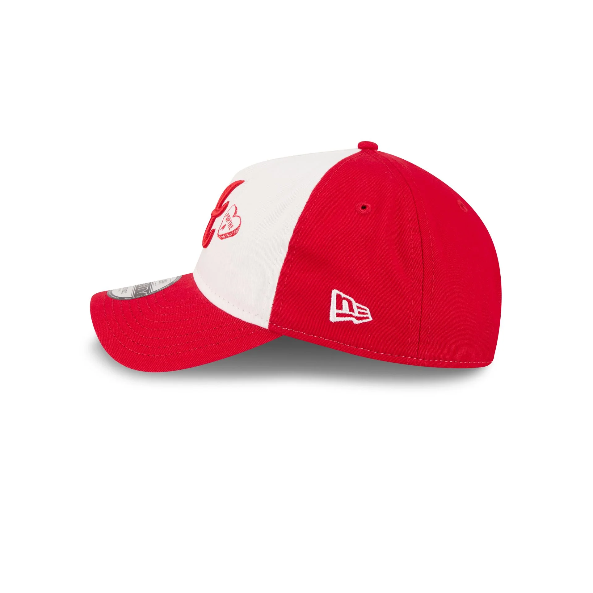 Atlanta Braves Heart 9TWENTY A-Frame Adjustable Hat - Image 4