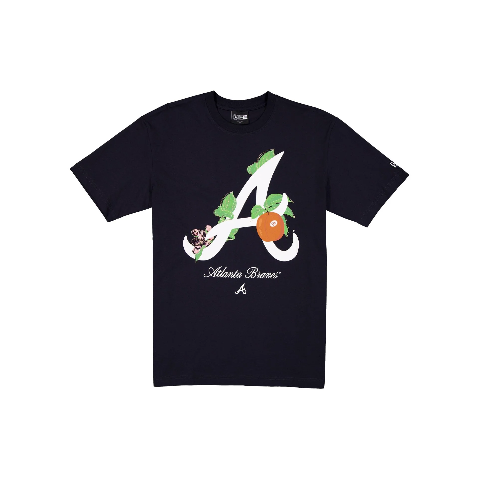 Atlanta Braves Lifestyle Graphics Floral Embroidery T-Shirt