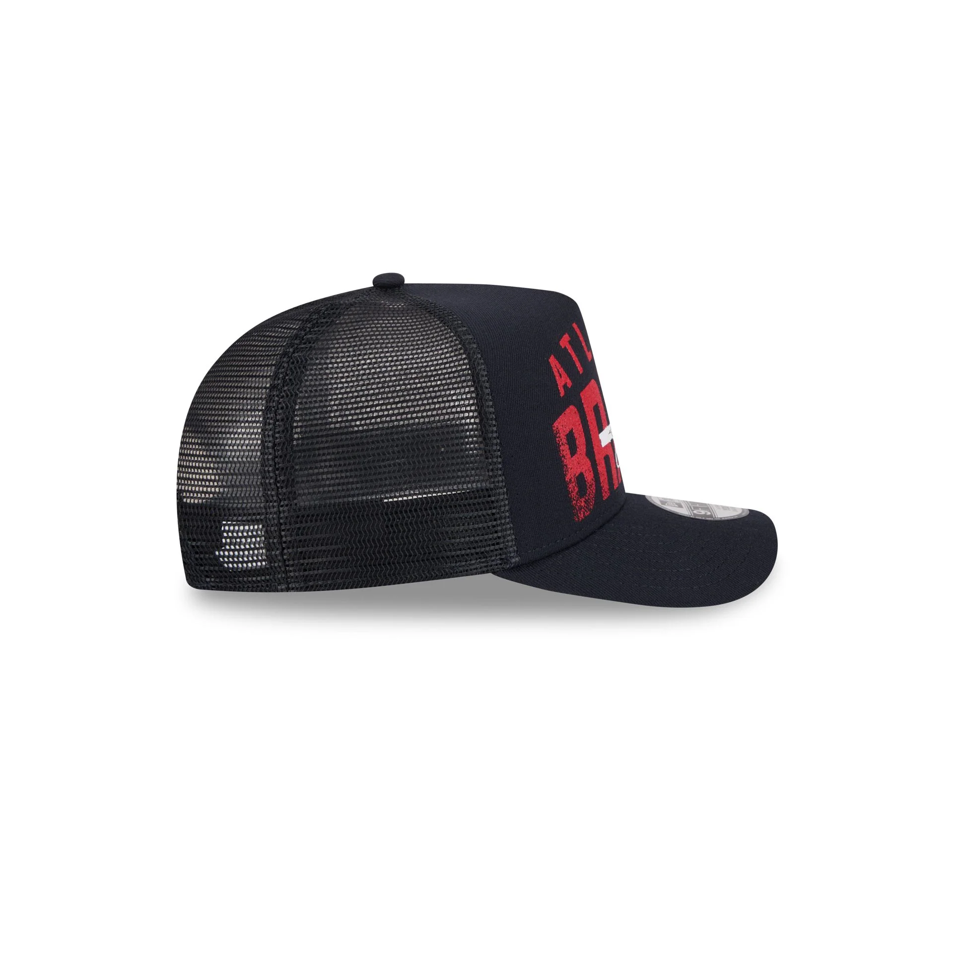 Atlanta Braves Logo Fade Kids 9FIFTY A-Frame Trucker Hat - Image 5
