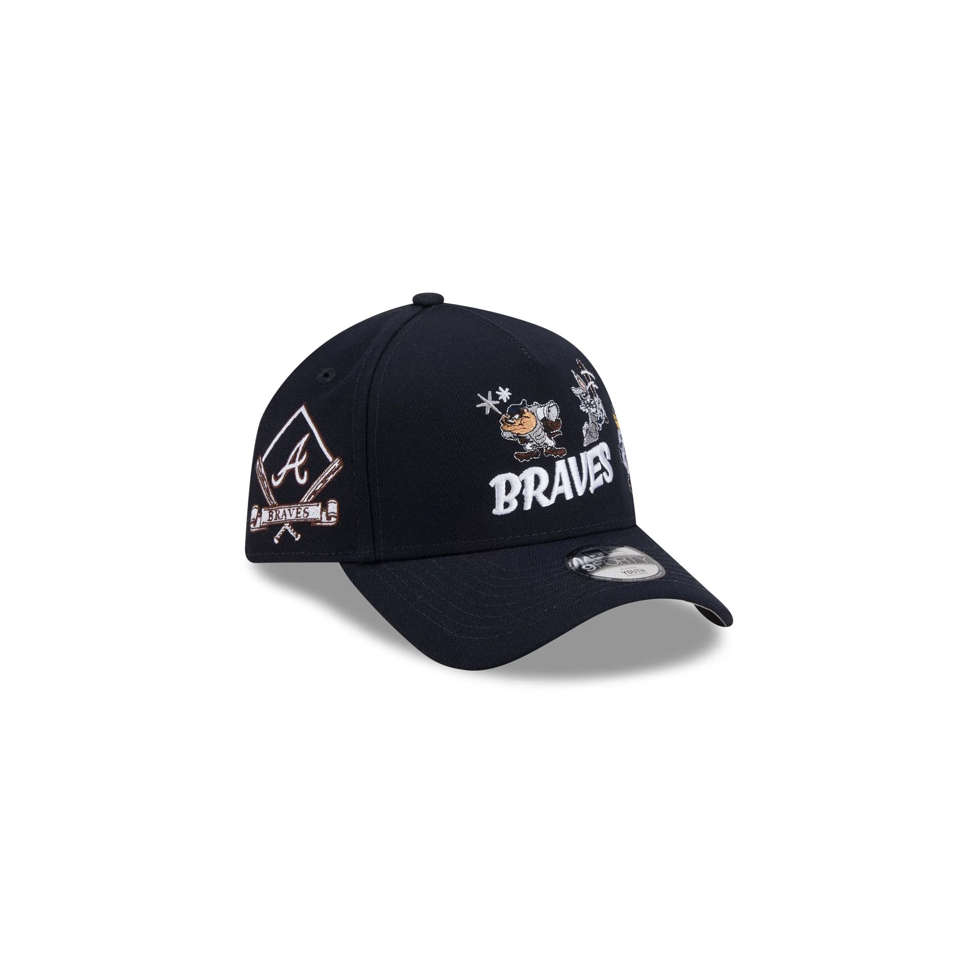 Atlanta Braves Looney Tunes Kids 9FORTY A-Frame Snapback Hat - Image 3