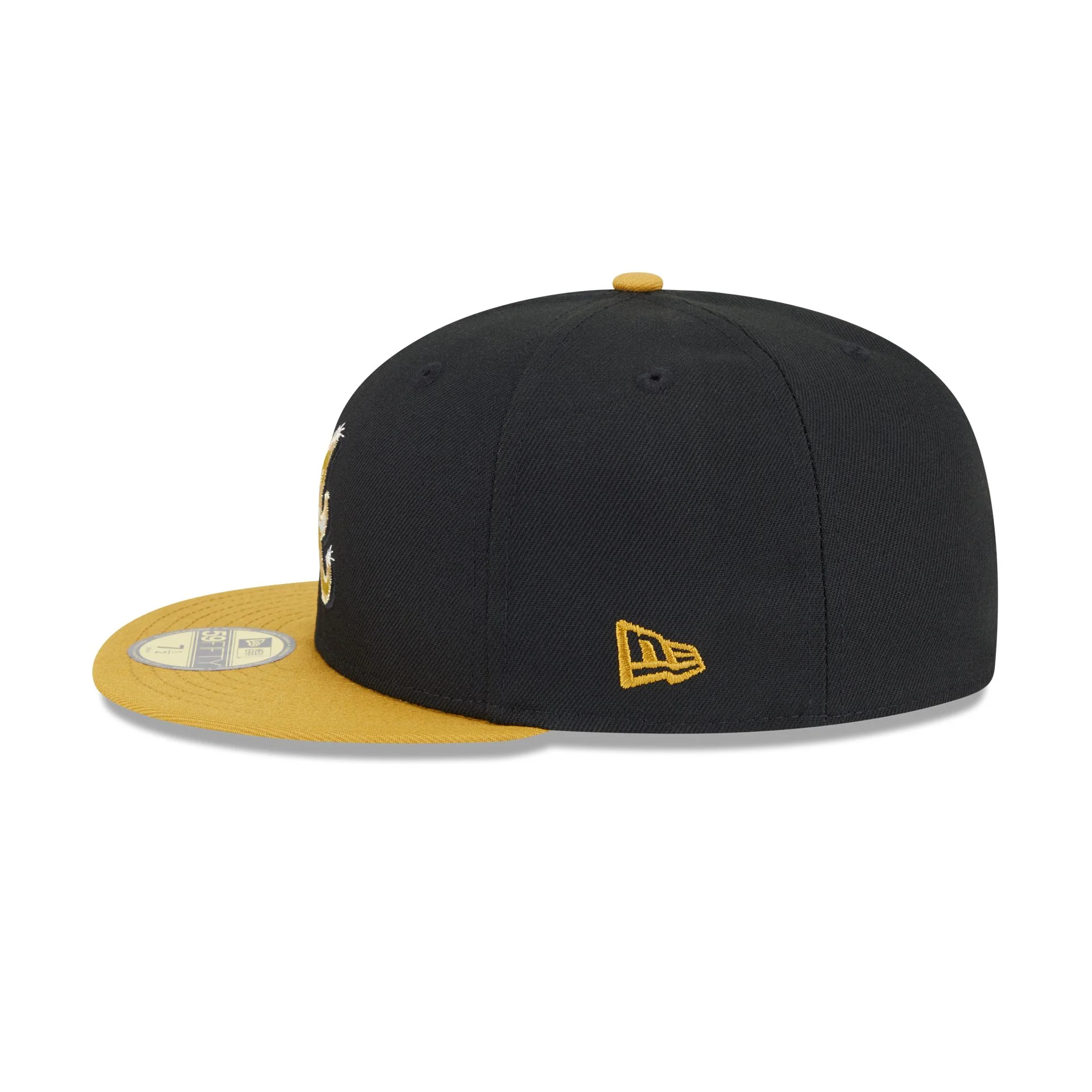 Atlanta Braves Metallic Gold Logo 59FIFTY Fitted Hat - Image 4