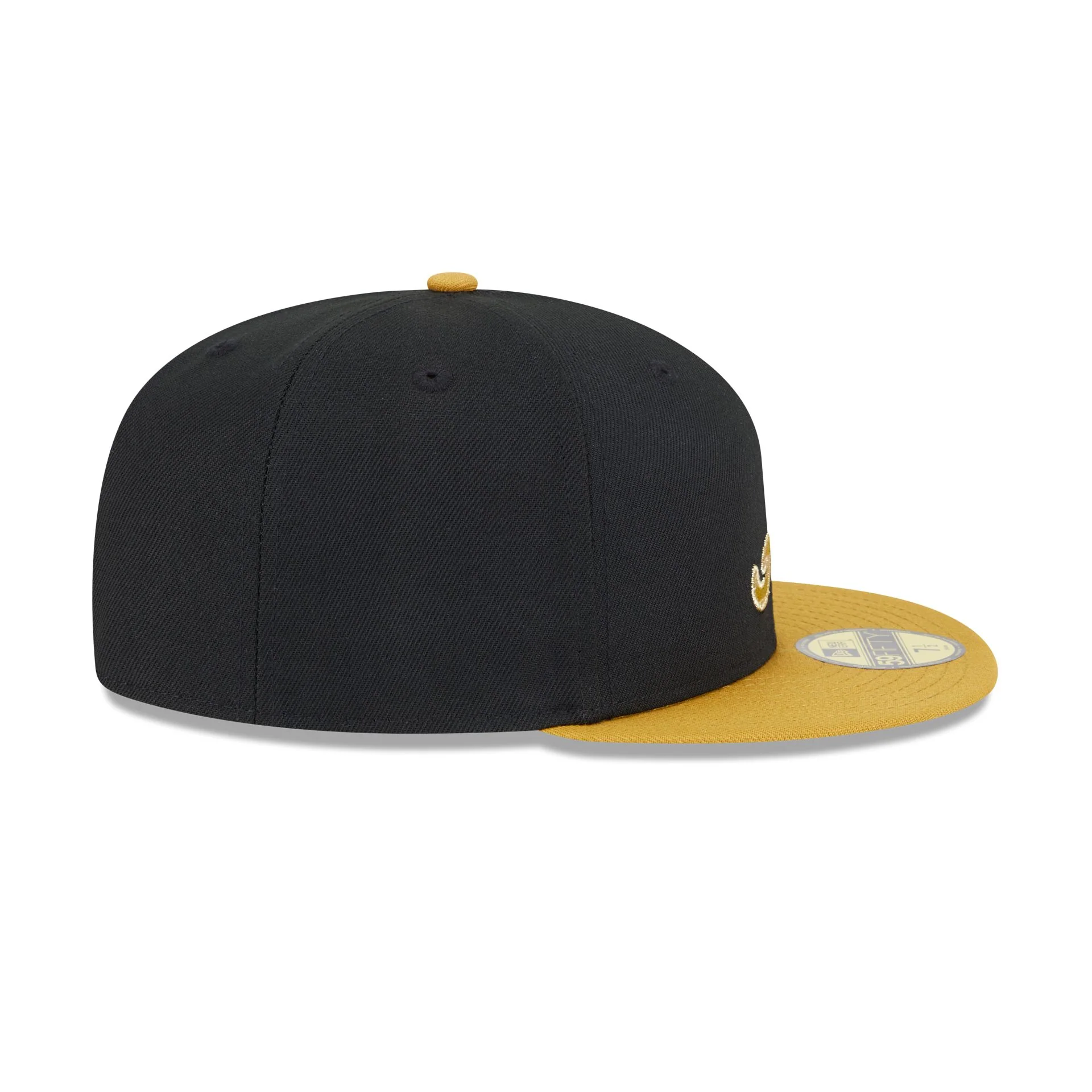 Atlanta Braves Metallic Gold Logo 59FIFTY Fitted Hat - Image 5