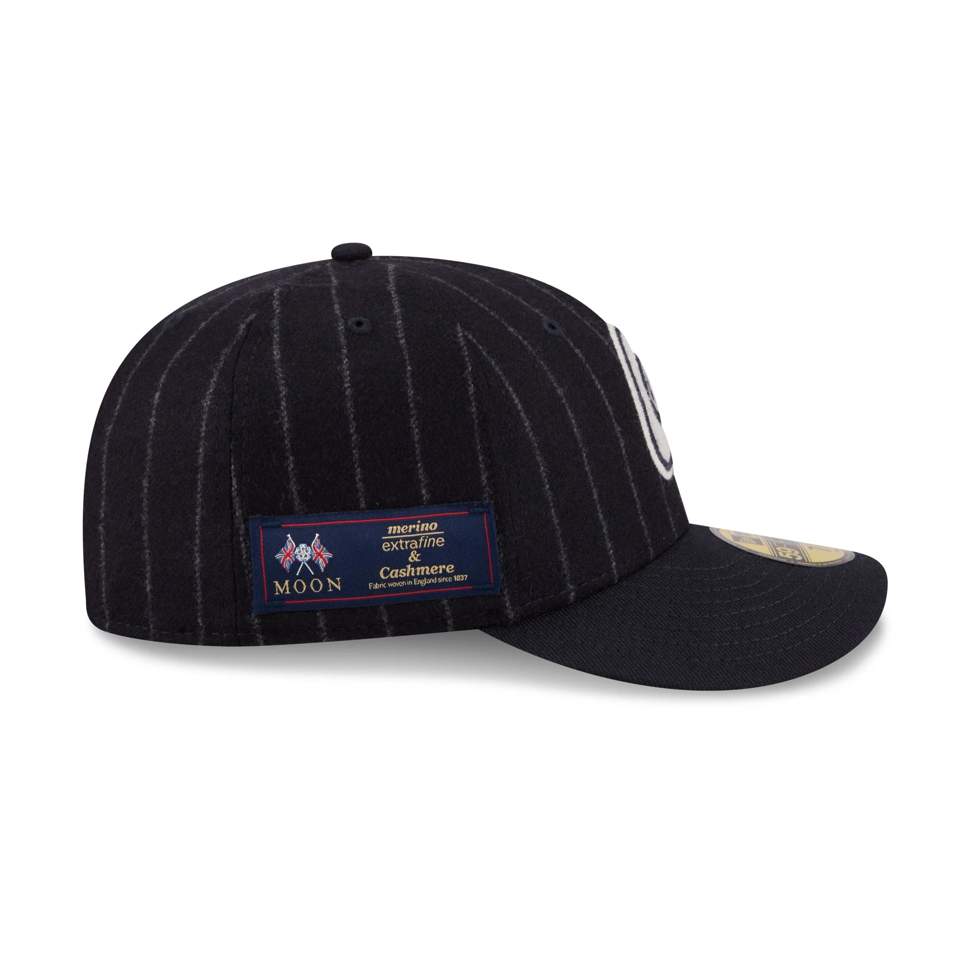 Atlanta Braves Pinstripe Merino & Cashmere Moon 59FIFTY Fitted Hat - Image 4