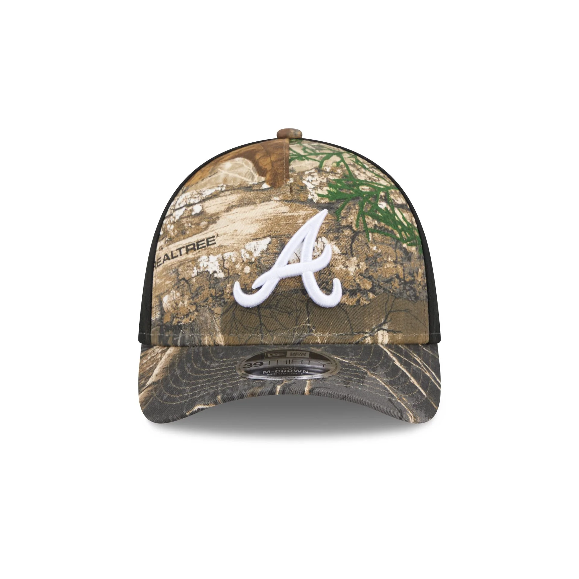 Atlanta Braves Realtree 39THIRTY M-Crown A-Frame Stretch Fit Hat - Image 2