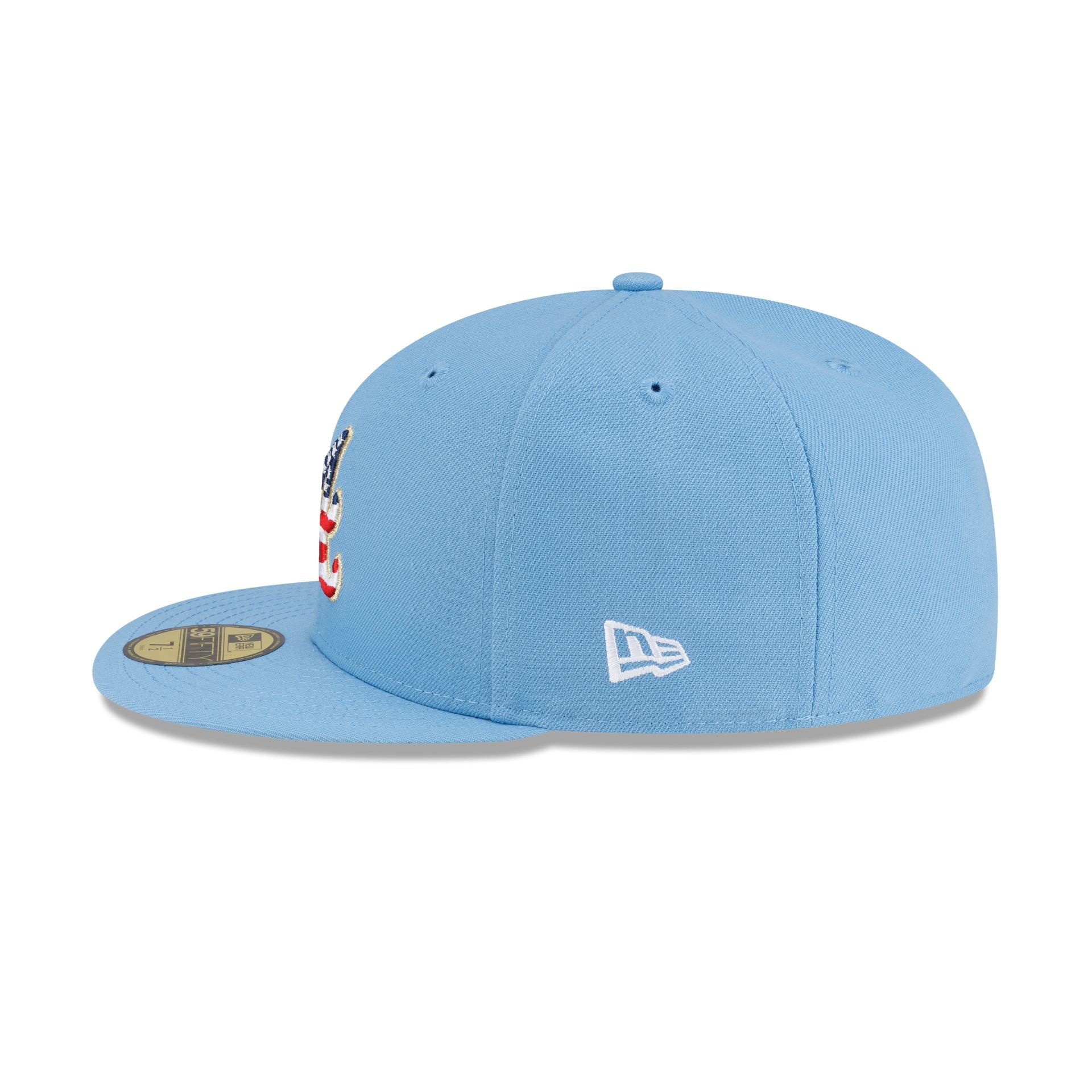 Atlanta Braves Red, White & Blue 59FIFTY Fitted Hat - Image 5