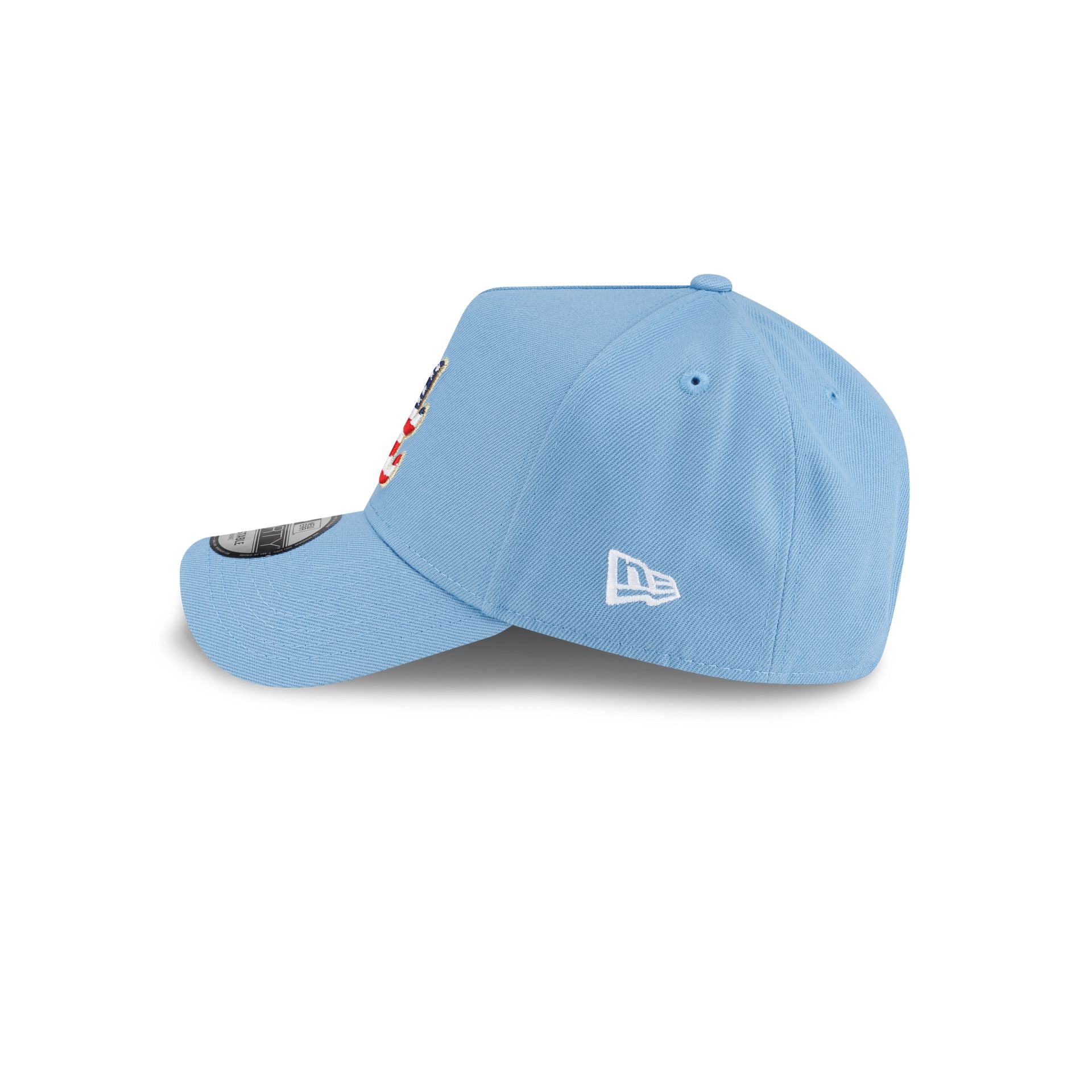 Atlanta Braves Red, White & Blue 9FORTY A-Frame Snapback Hat - Image 5