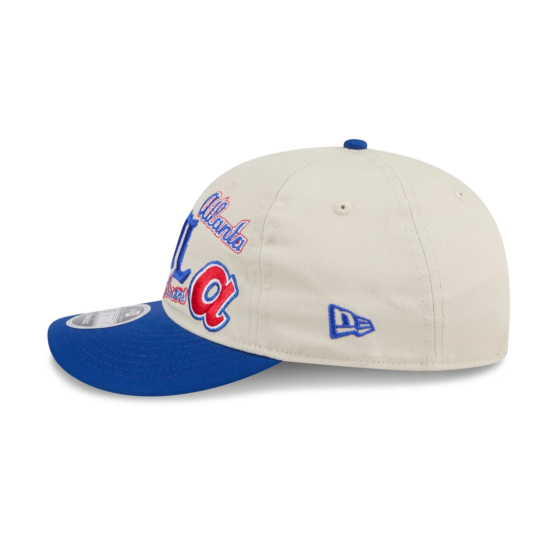 Atlanta Braves Scattered Patches Retro Crown 9FIFTY Snapback Hat - Image 4