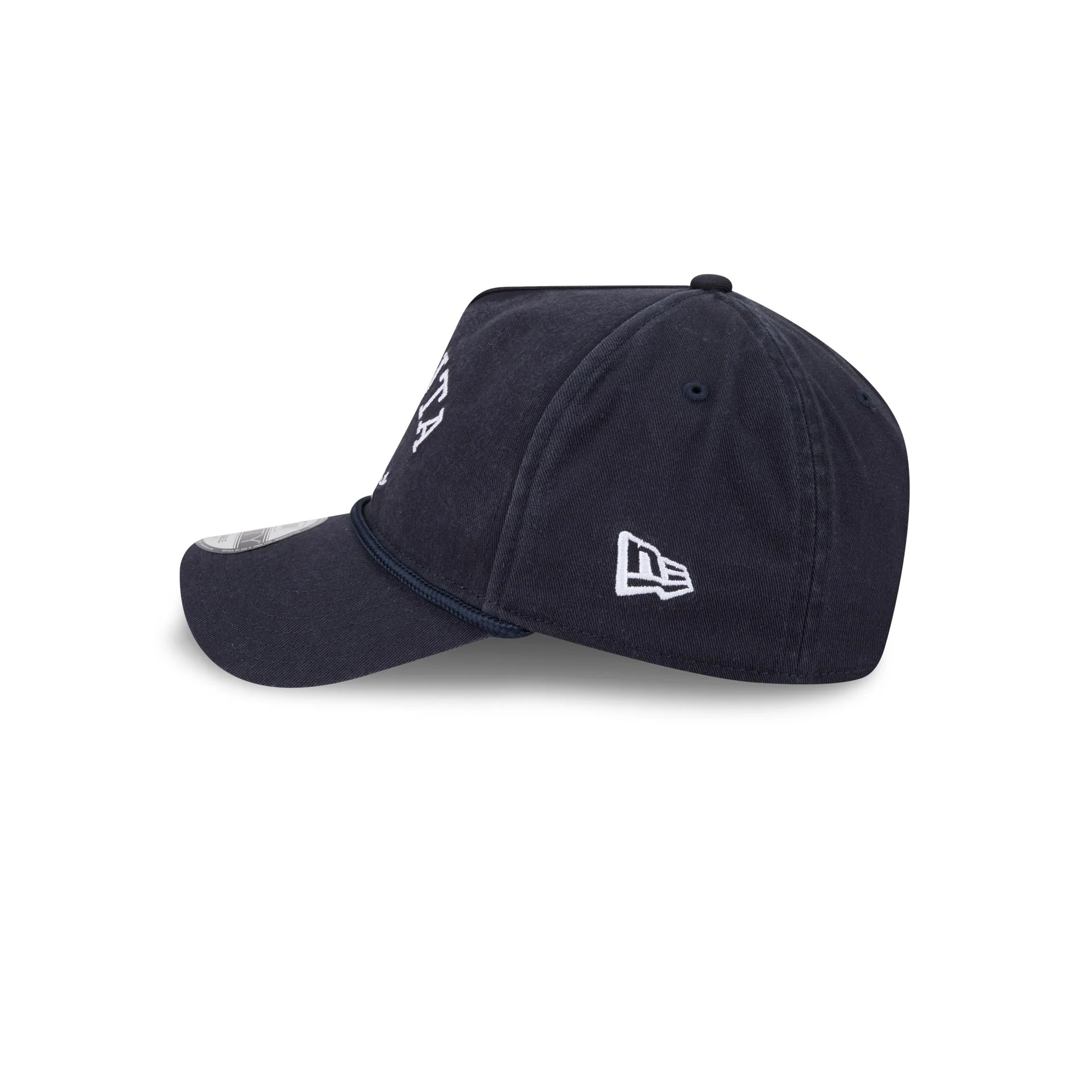 Atlanta Braves Stacked Rope 9FORTY A-Frame Snapback Hat - Image 4