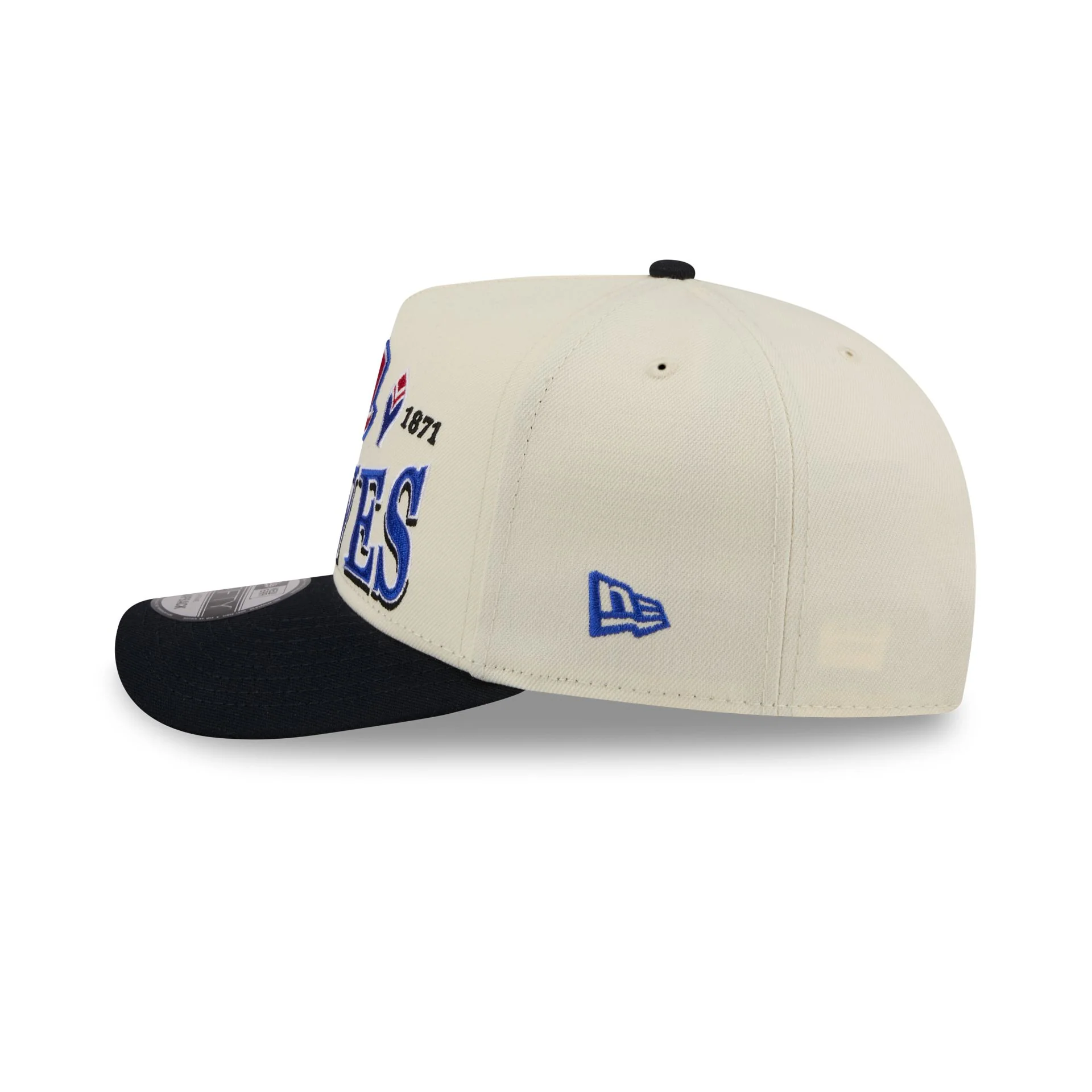 Atlanta Braves Three Hit Chrome White 9FIFTY A-Frame Snapback Hat - Image 4
