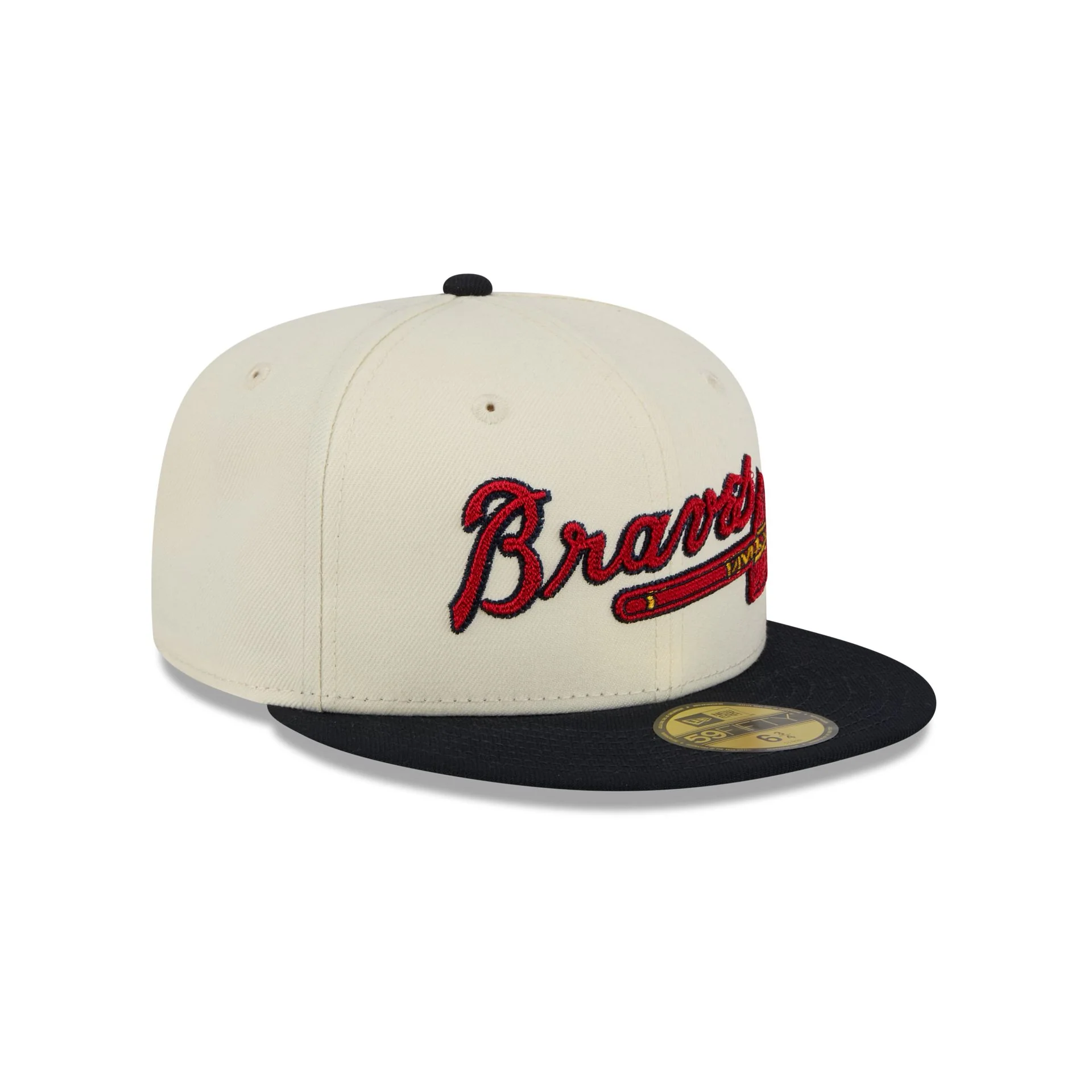 Atlanta Braves Two Tone Stitch 59FIFTY Fitted Hat - Image 3
