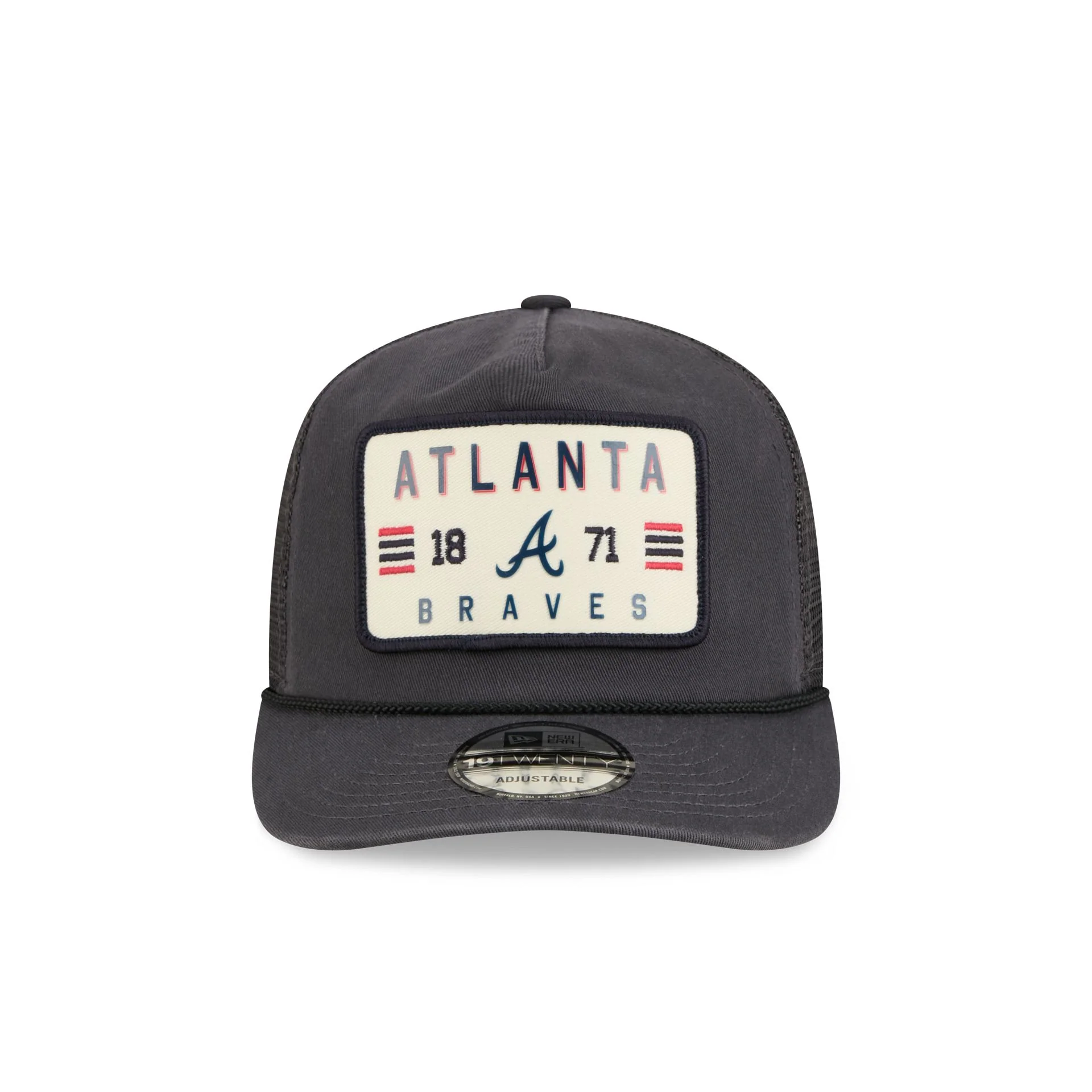 Atlanta Braves Washed Graphite 19TWENTY Trucker Hat - Image 2
