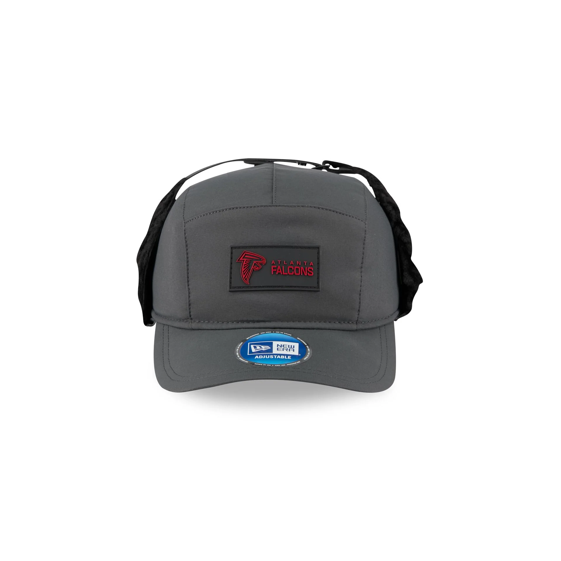 Atlanta Falcons 2025 Sideline Cold Weather Steel Clouds Runner Dogear Adjustable Hat - Image 2