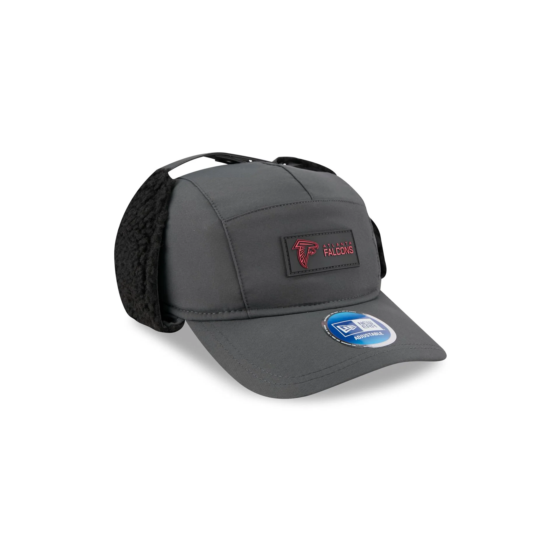 Atlanta Falcons 2025 Sideline Cold Weather Steel Clouds Runner Dogear Adjustable Hat - Image 3