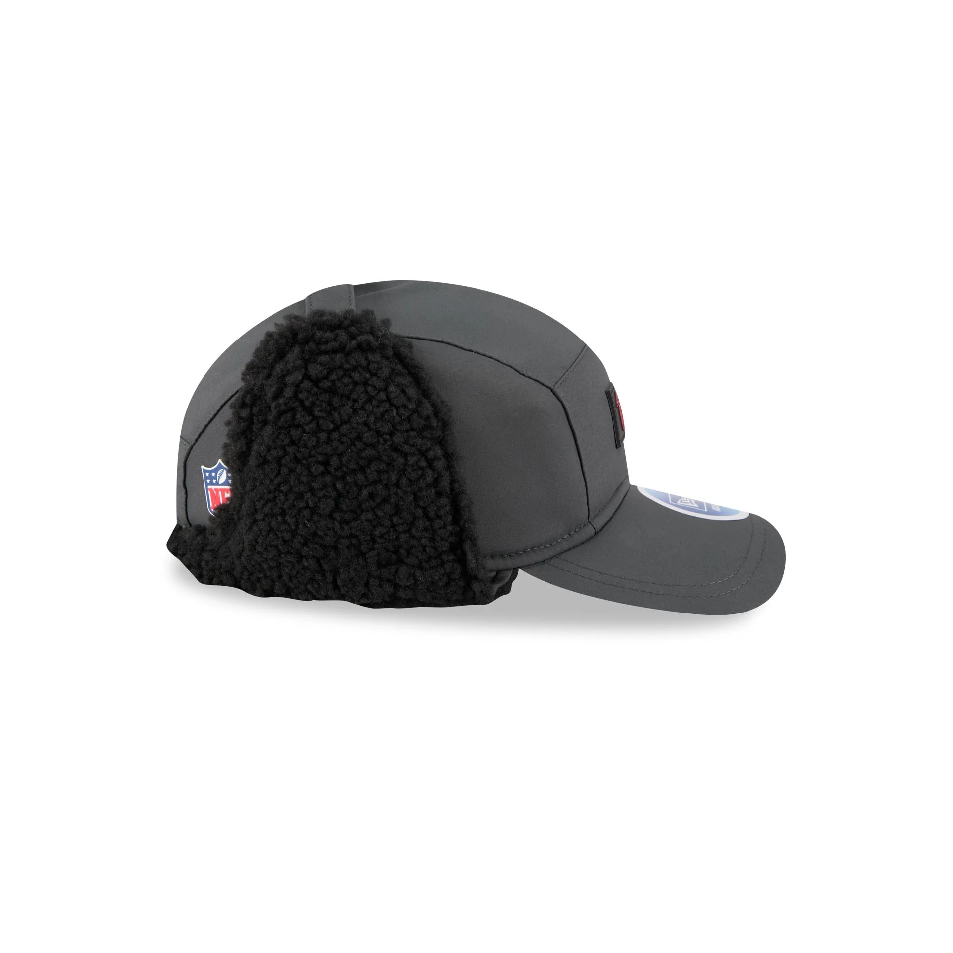Atlanta Falcons 2025 Sideline Cold Weather Steel Clouds Runner Dogear Adjustable Hat - Image 5