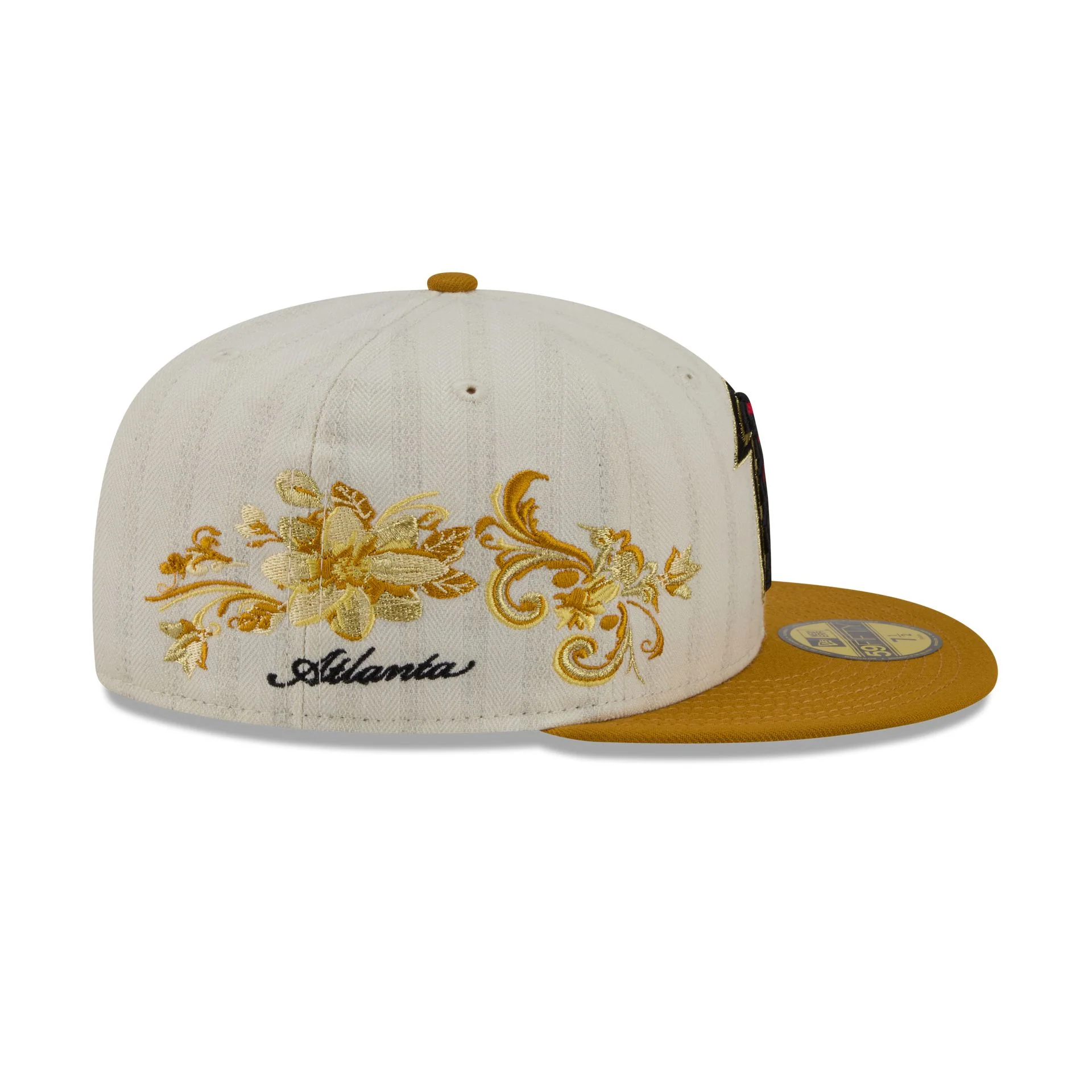 Atlanta Falcons Chrome Herringbone 59FIFTY Fitted Hat - Image 4