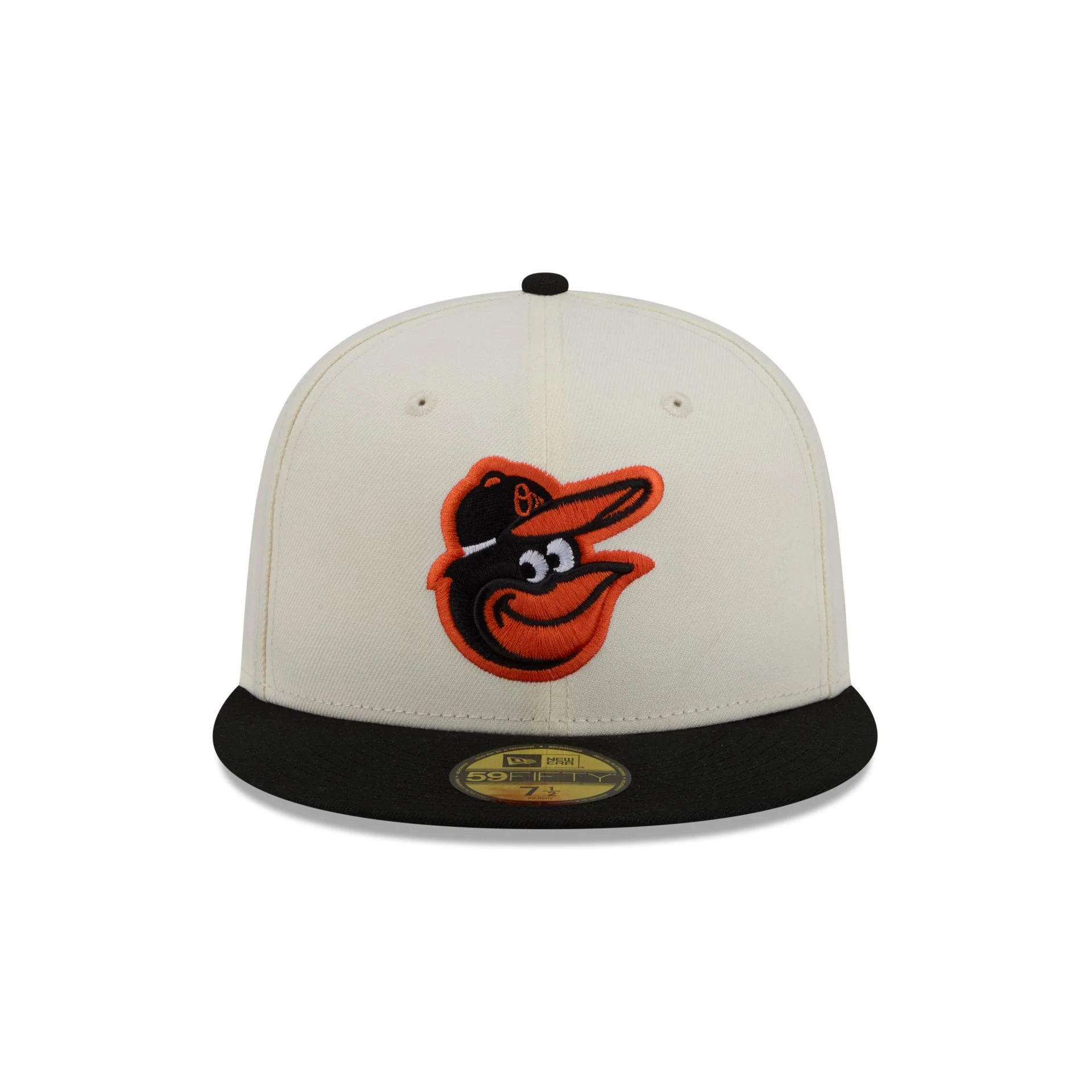 Baltimore Orioles Chrome White Basic 59FIFTY Fitted Hat - Image 2