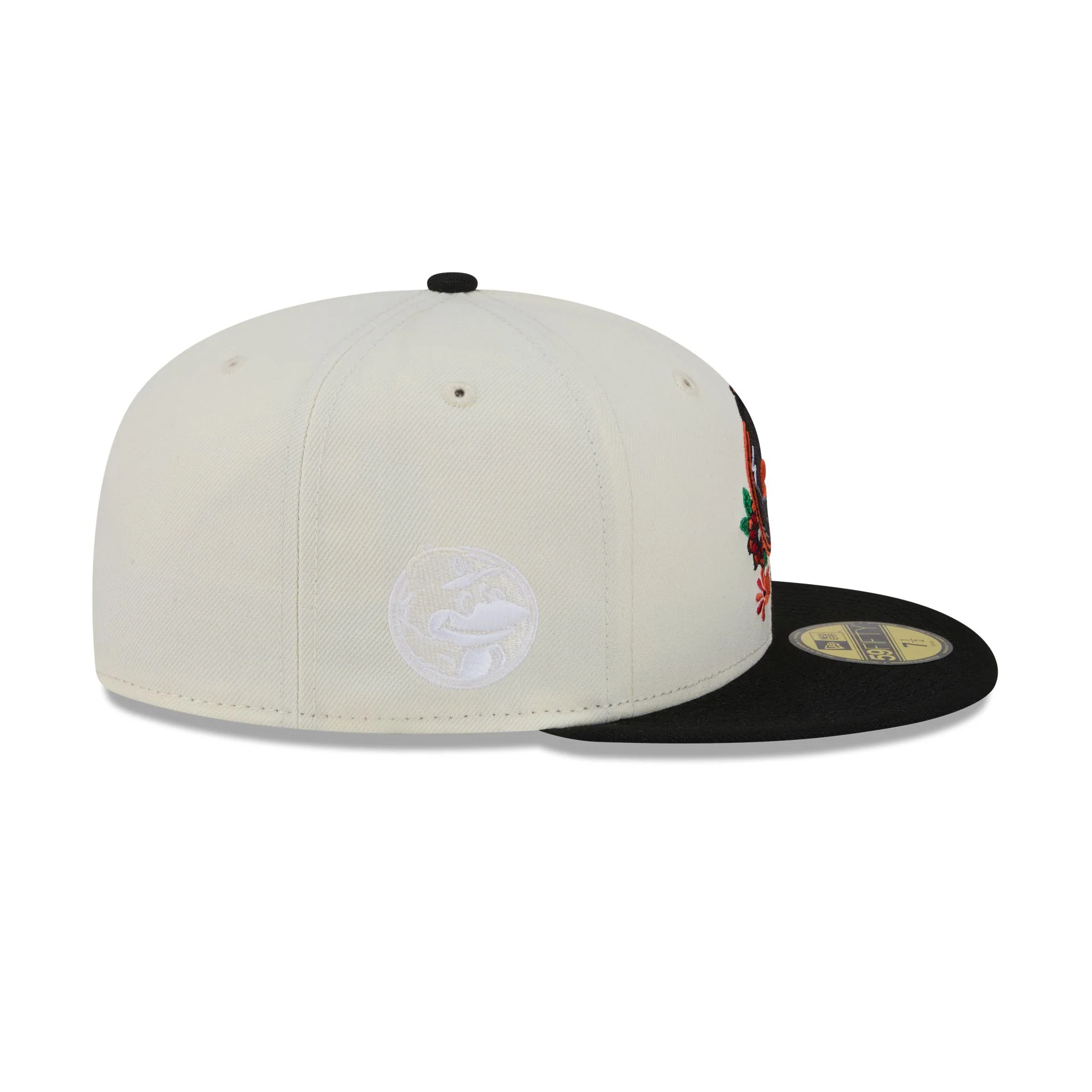 Baltimore Orioles Day of the Dead Sugar Skull Mascot 59FIFTY Fitted Hat - Image 4