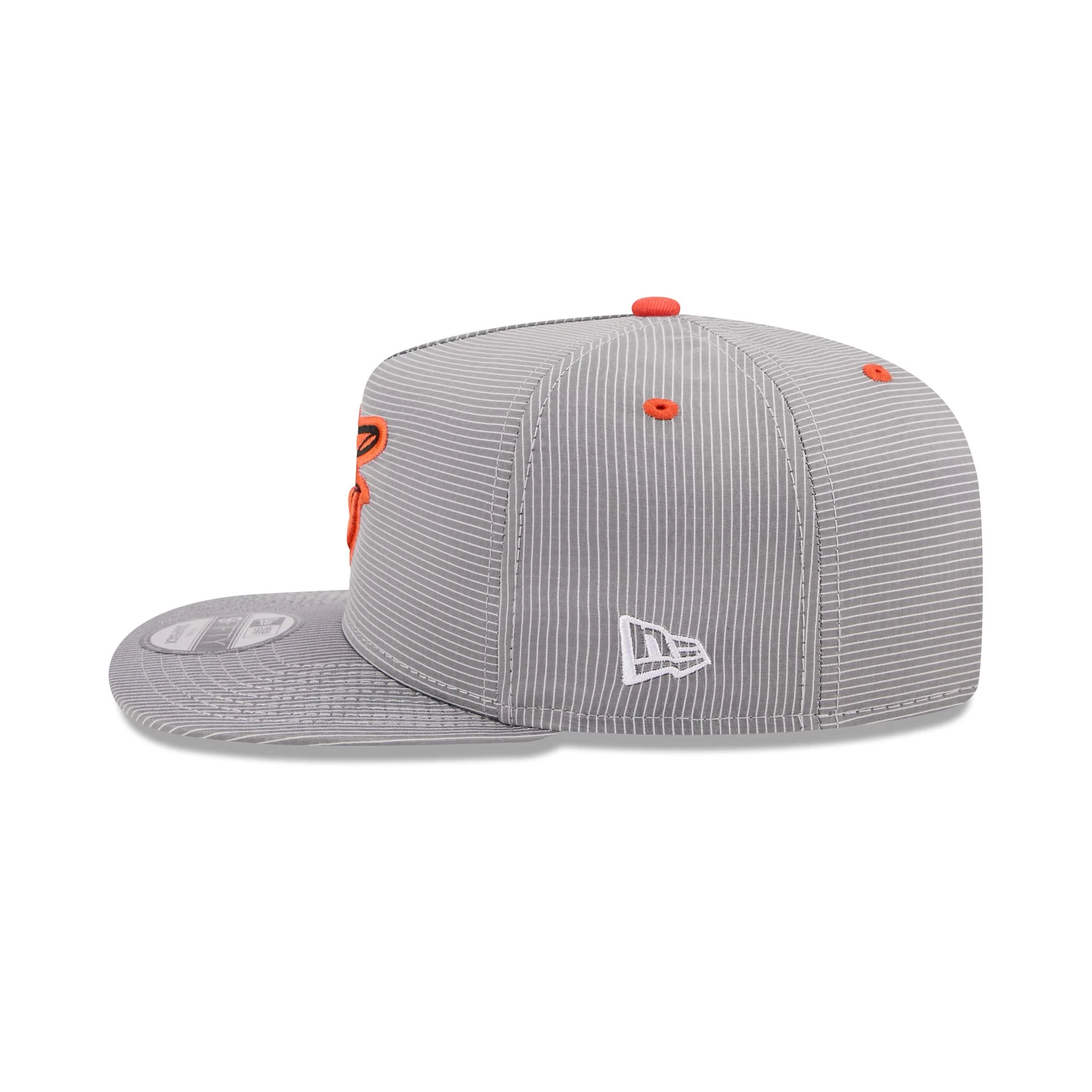 Baltimore Orioles Pinstripe Ripstop 9FIFTY A-Frame Snapback Hat - Image 4