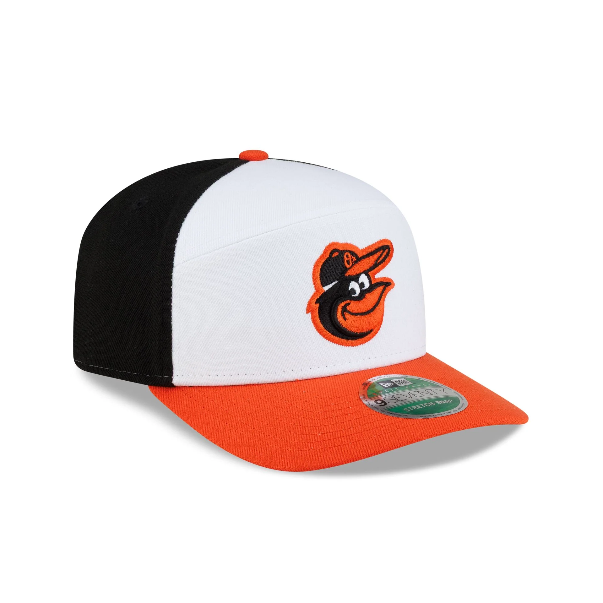 Baltimore Orioles Player Replica Home Split Panel 9SEVENTY Stretch-Snap Hat - Image 5