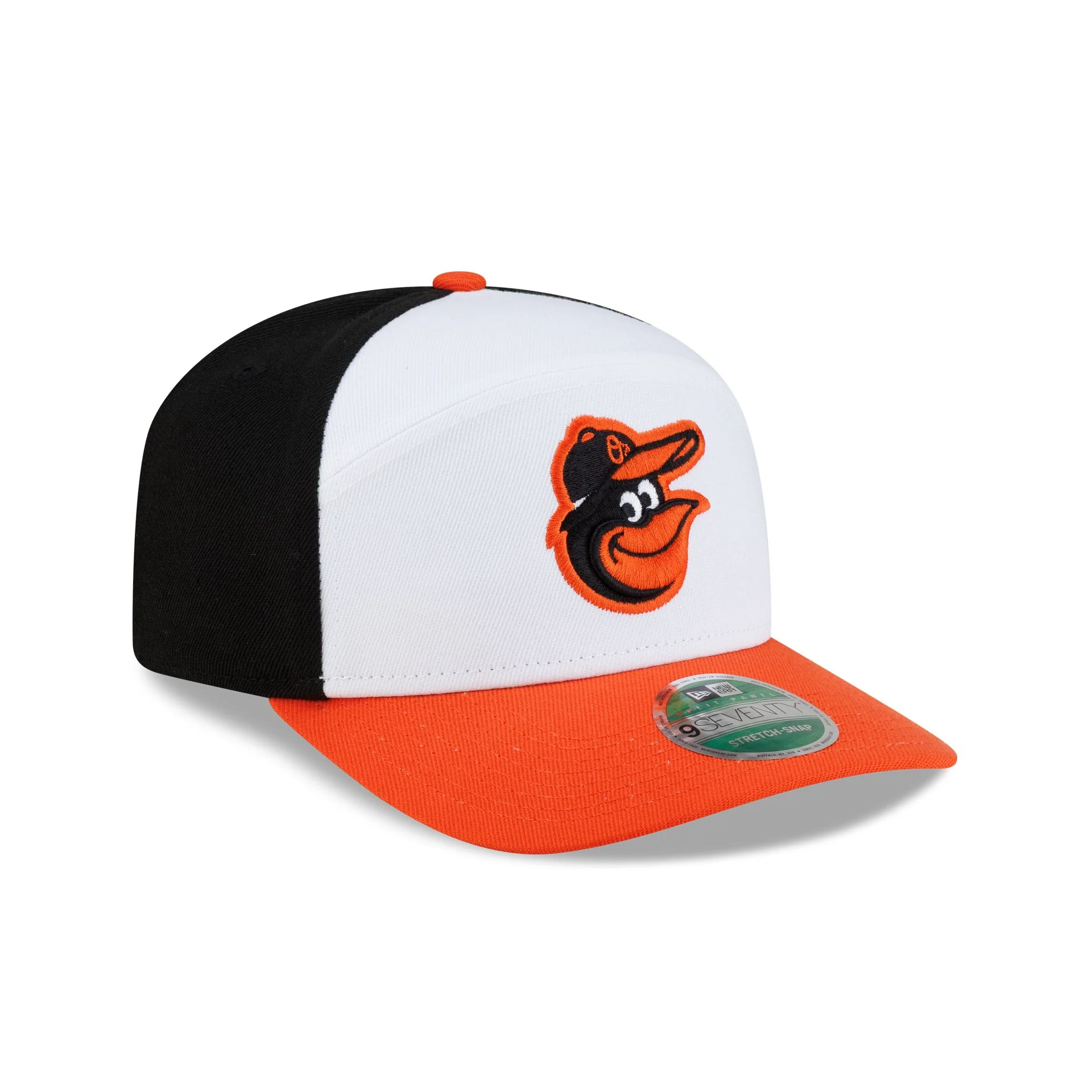 Baltimore Orioles Player Replica Home Split Panel 9SEVENTY Stretch-Snap Hat - Image 6