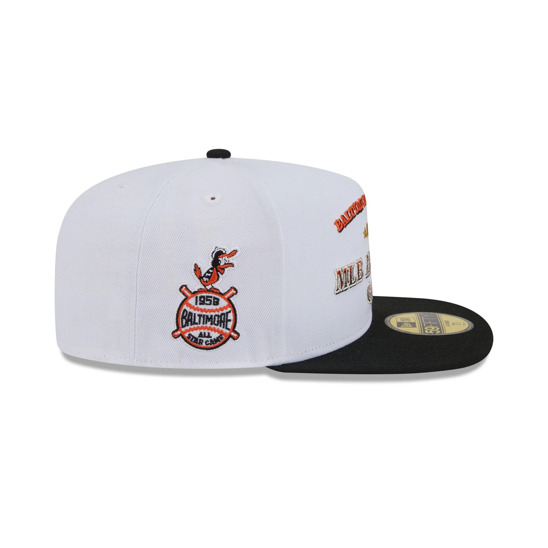 Baltimore Orioles Summer Derby White 59FIFTY A-Frame Fitted Hat - Image 4