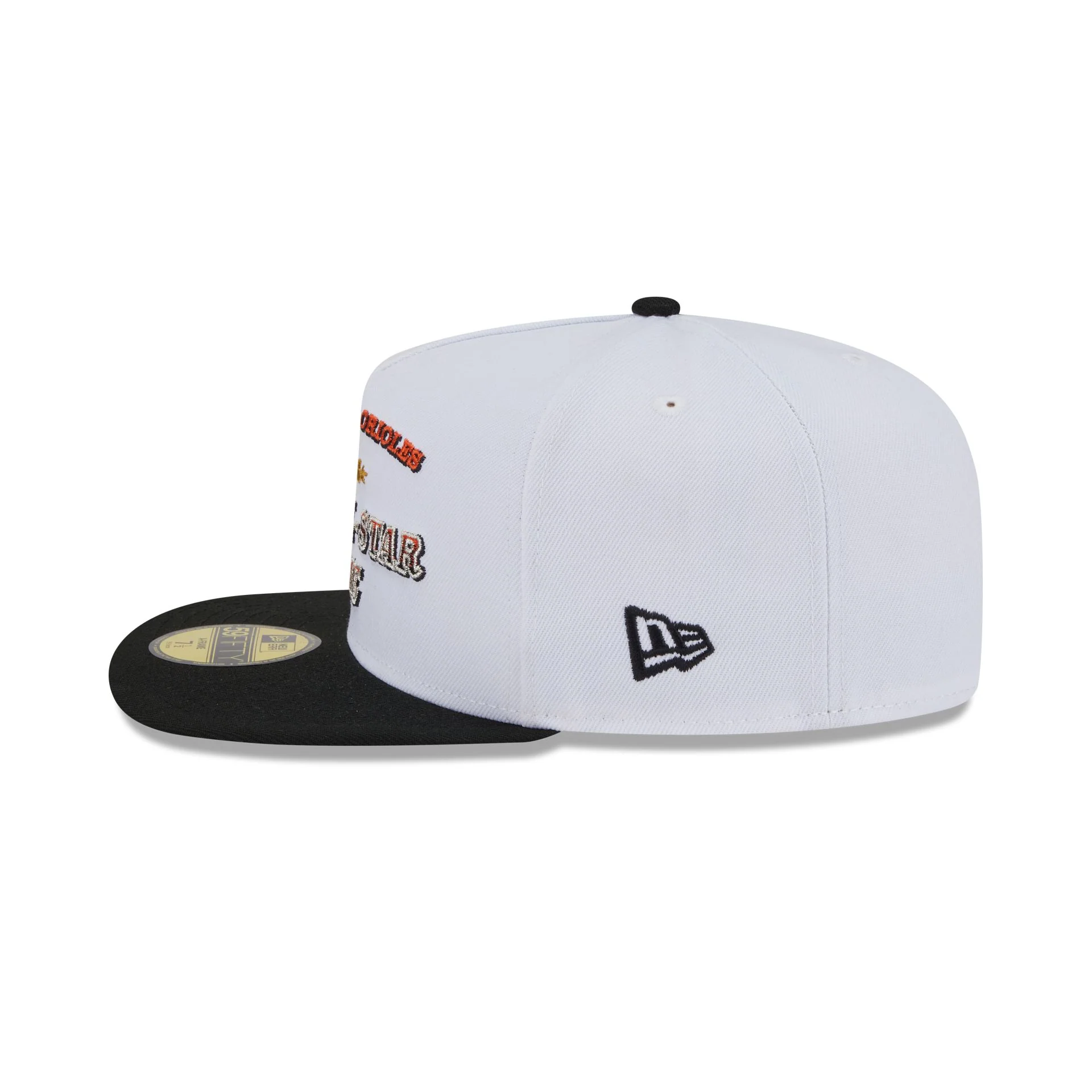 Baltimore Orioles Summer Derby White 59FIFTY A-Frame Fitted Hat - Image 5