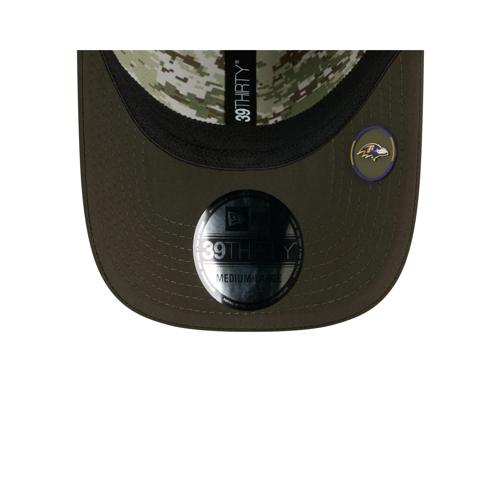 Baltimore Ravens 2025 Salute to Service 39THIRTY Stretch Fit Hat - Image 7