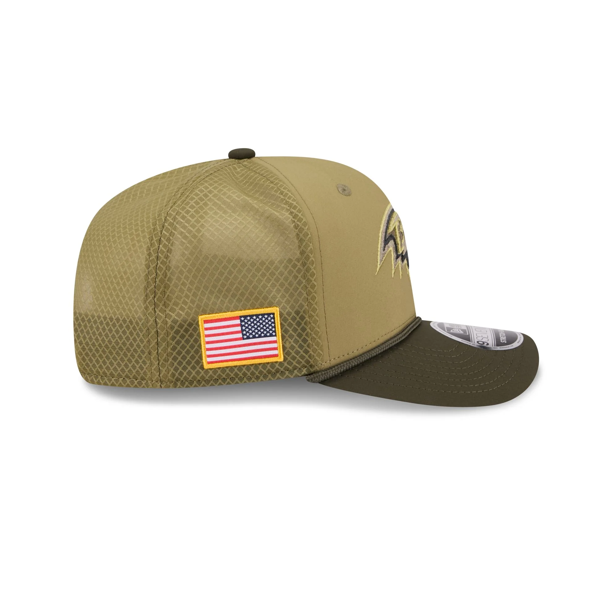 Baltimore Ravens 2025 Salute to Service 9SEVENTY Trucker Hat - Image 4