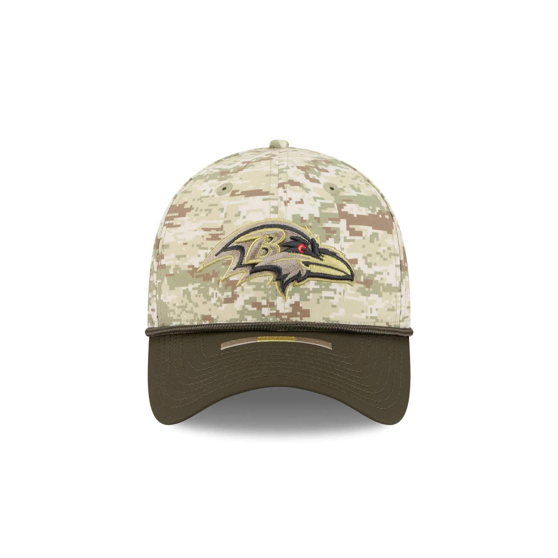 Baltimore Ravens 2025 Salute to Service Digi Camo 39THIRTY Stretch Fit Hat - Image 2